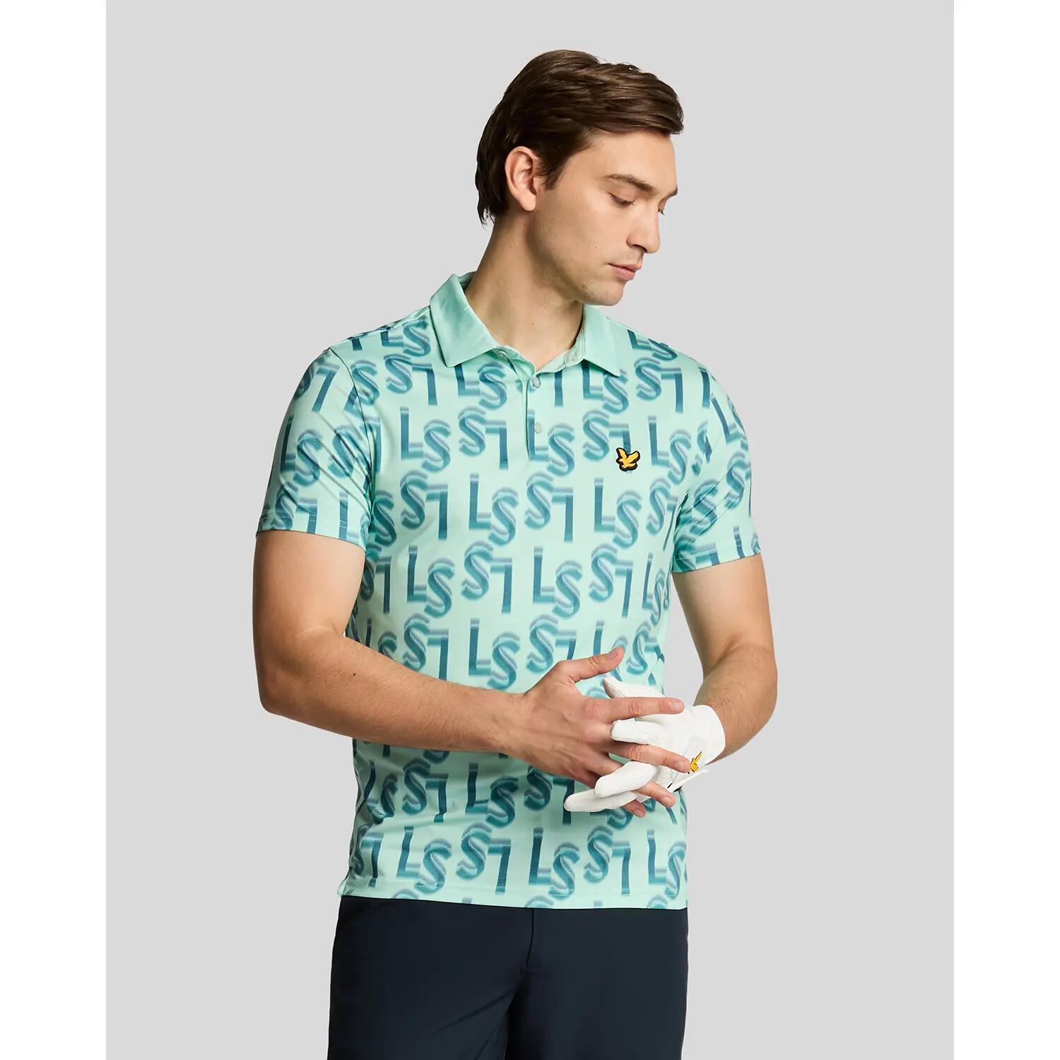 Polo imprimé Lyle & Scott Monogram 2/5