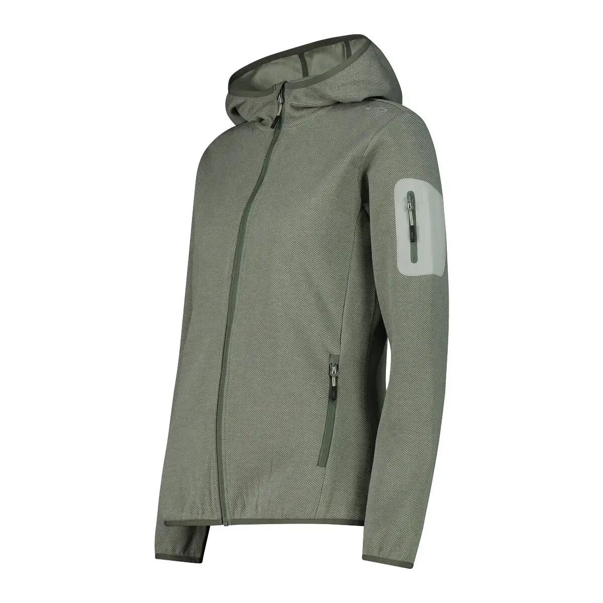 Damska bluza z kapturem z siateczkowymi wstawkami CMP Knit-Tech 3/3