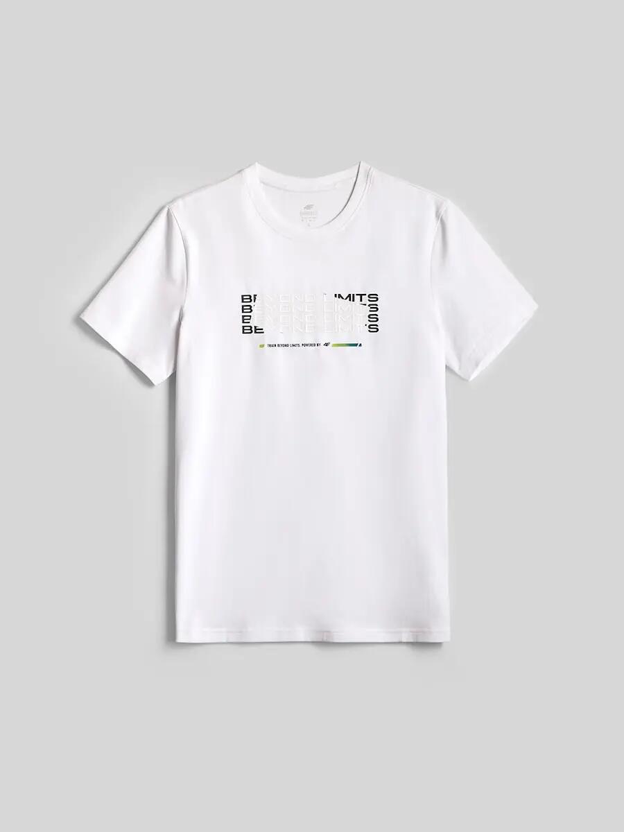 T-shirt regular z nadrukiem męski 4F 5/6