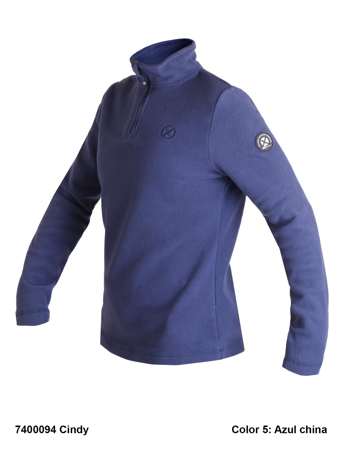 Camiseta micropolar - Senderismo - Mujer - Cindy - Azul 3/3