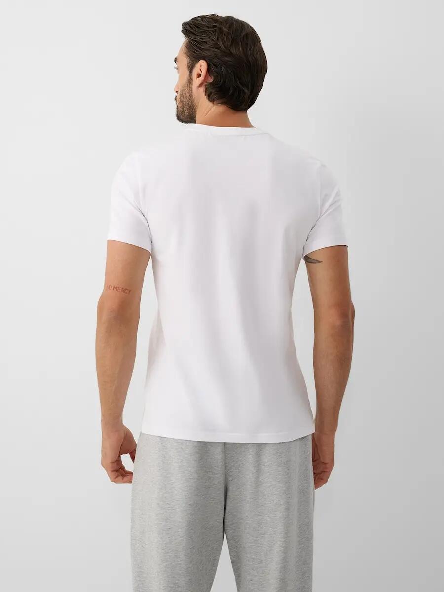 T-shirt regular z nadrukiem męski 4F 2/6