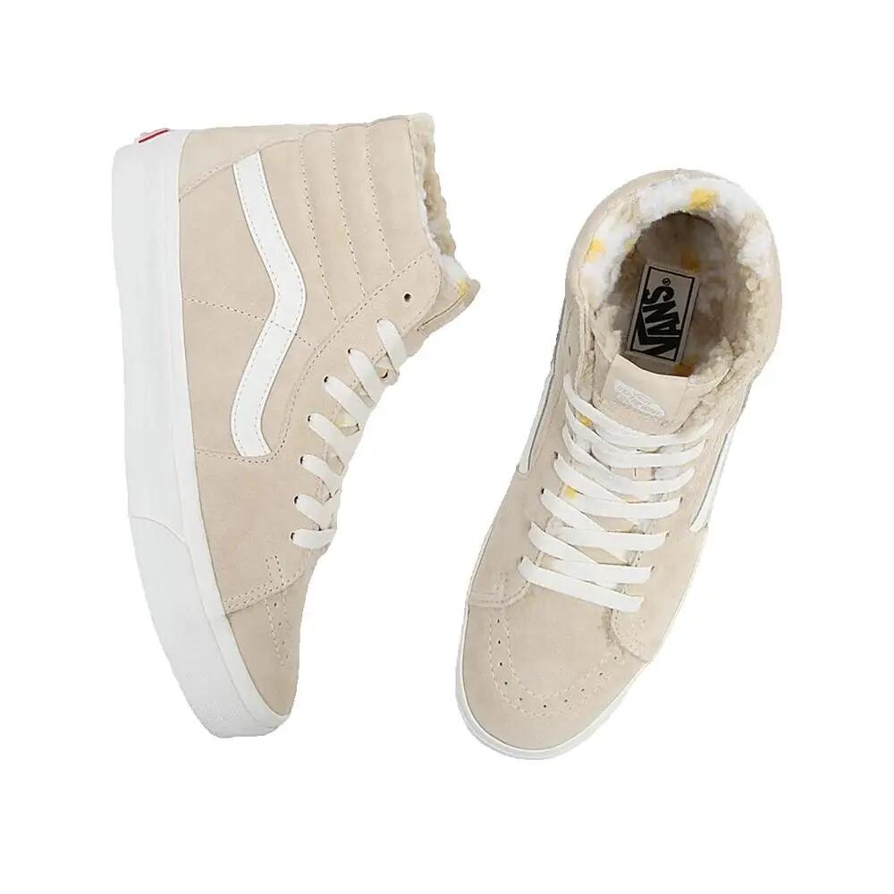 Buty Vans Sk8-Hi z zamszu w jasnobrązowym kolorze 3/3