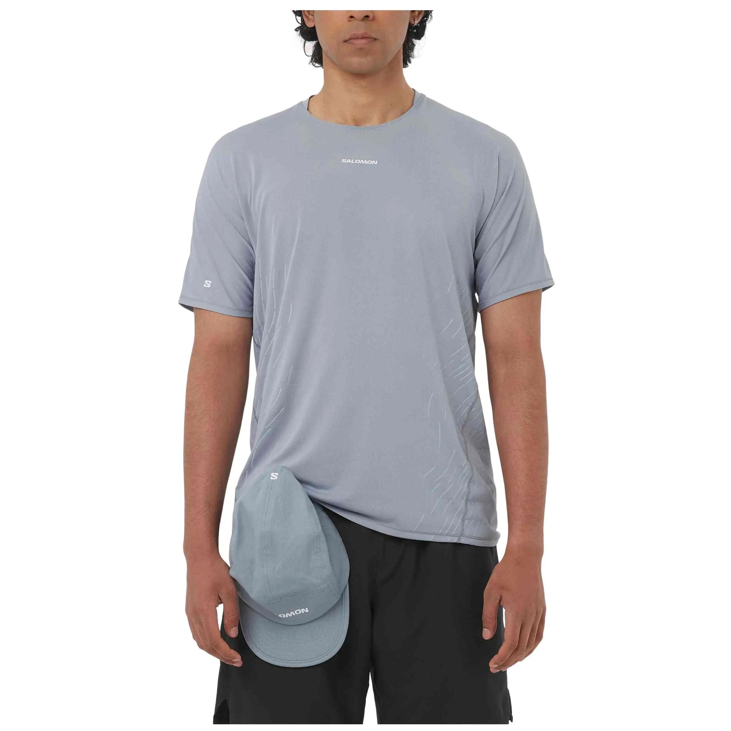 Maglia a maniche corte Salomon modello Sense Aero GFX per uomini 2/4