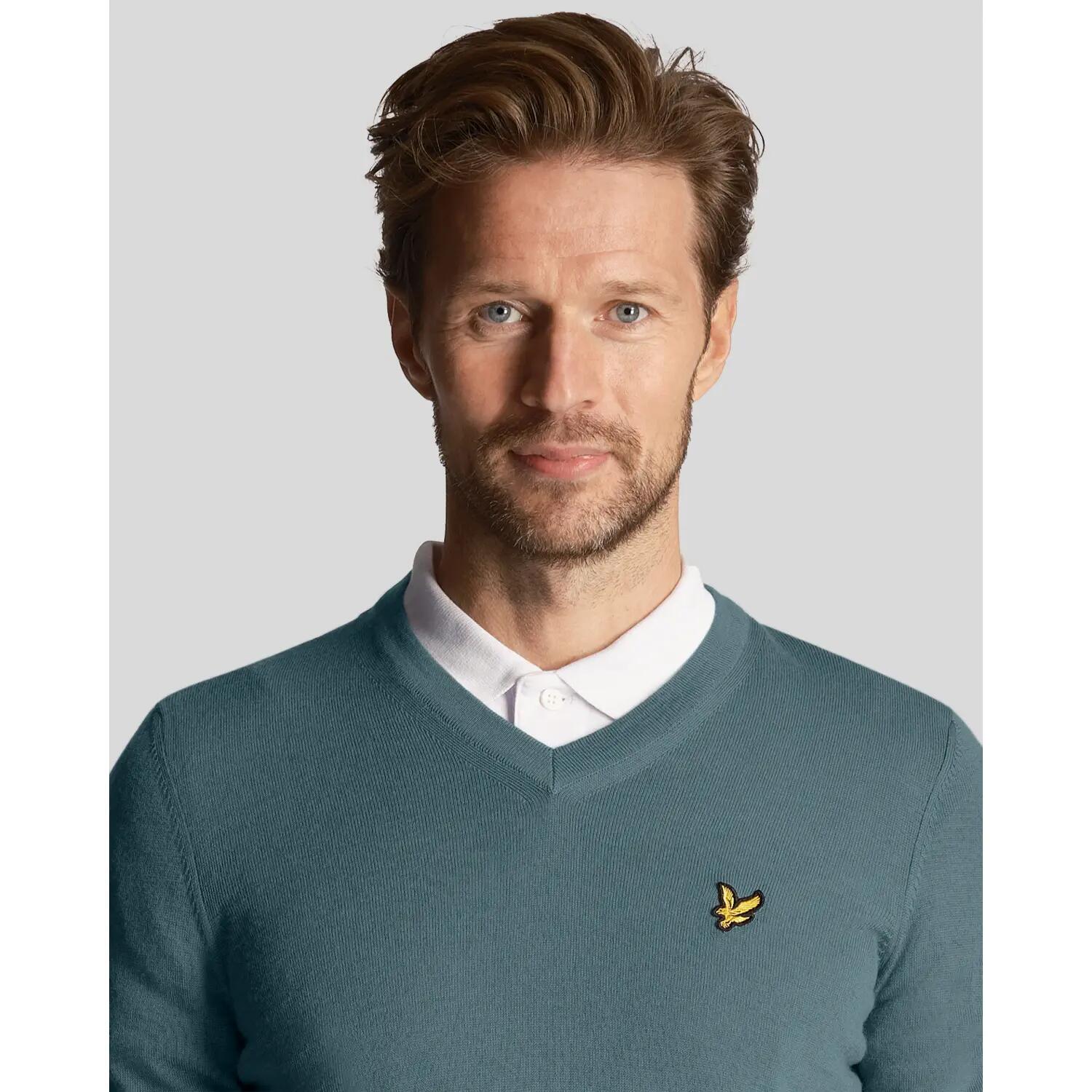 Maglione a collo a V Lyle & Scott 4/4