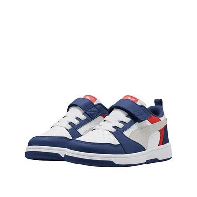 Puma rebound v6 lo blauw/grey