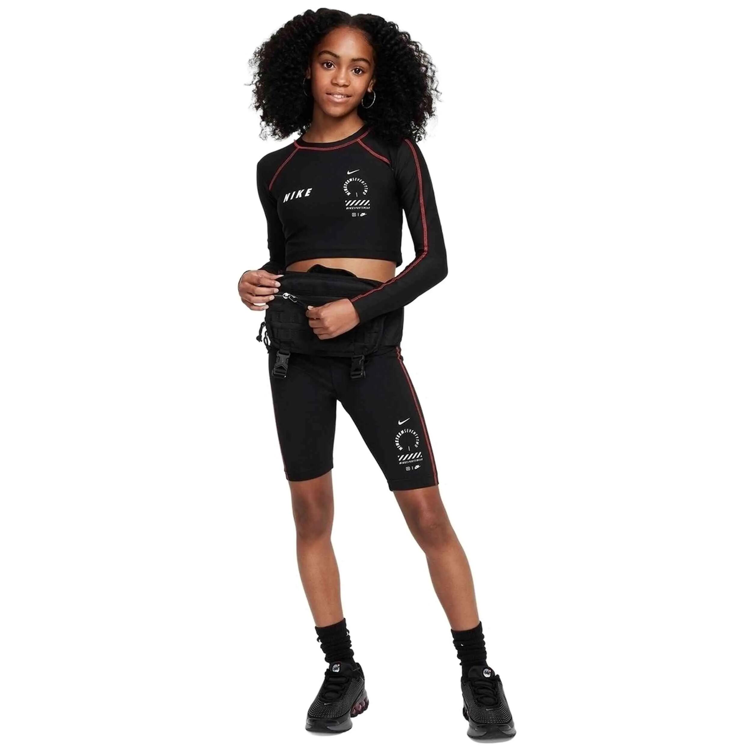 Camisola de manga comprida Nike modelo HF6114-010 para garotas 4/5