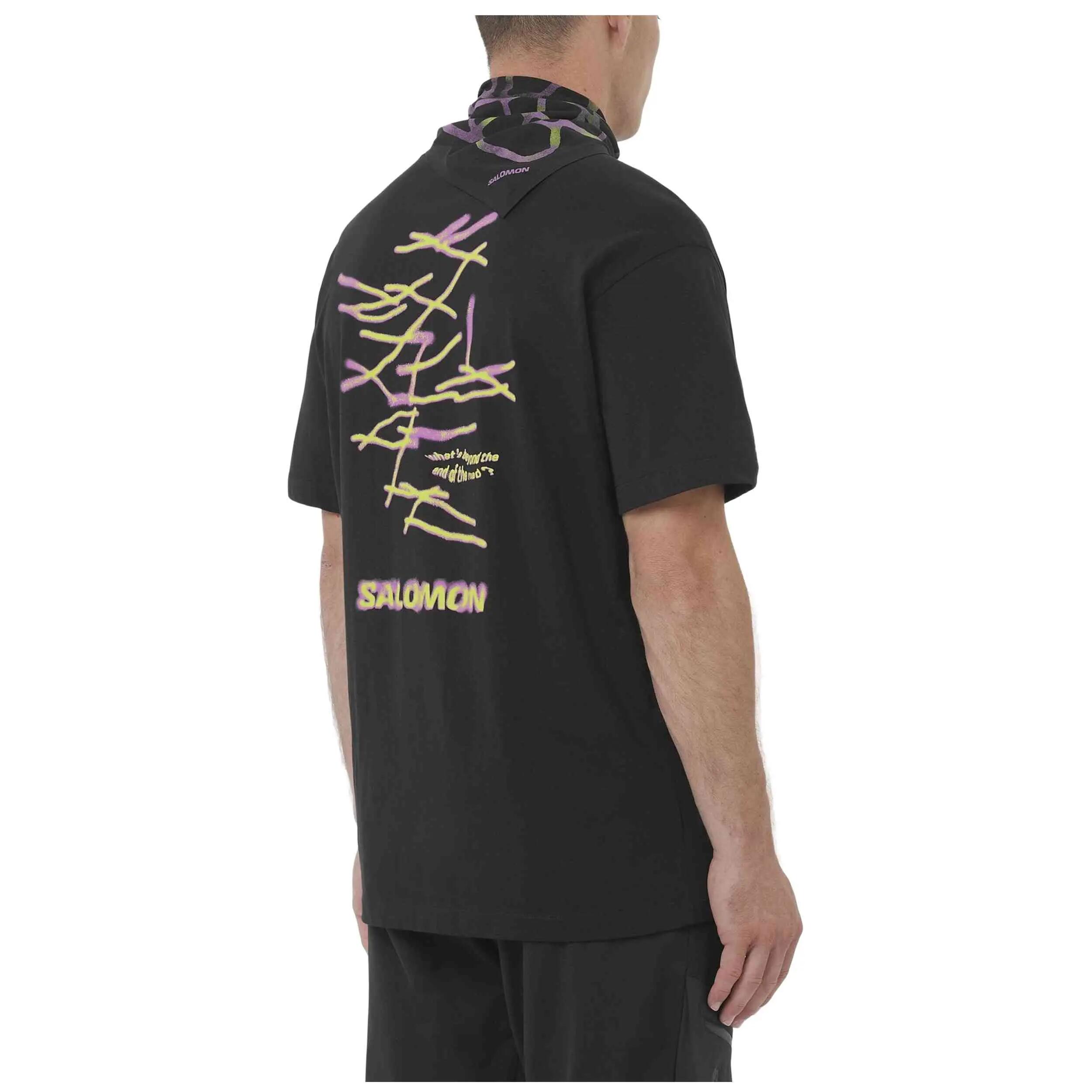 Maglia a maniche corte Salomon modello Wild Rays Graphic per uomini 4/5