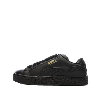 Zapatillas PUMA Suede de Cuero Negro/Dorado