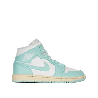 Nike air jordan 1 mid dames wit/lichtblauw/beige