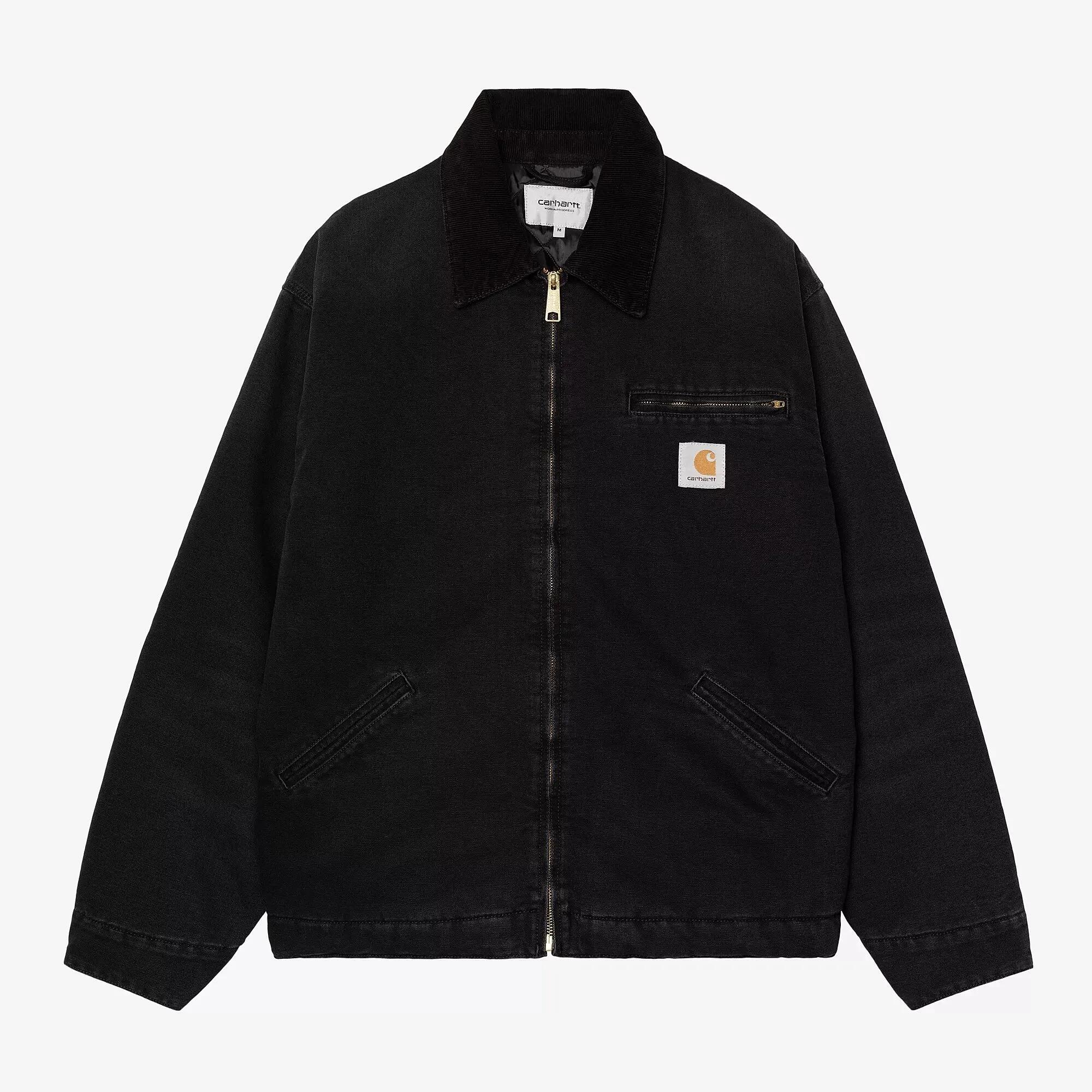 Heren Jas Wip Og Detroit Jacket Black/Black Stone Canvas 5/5
