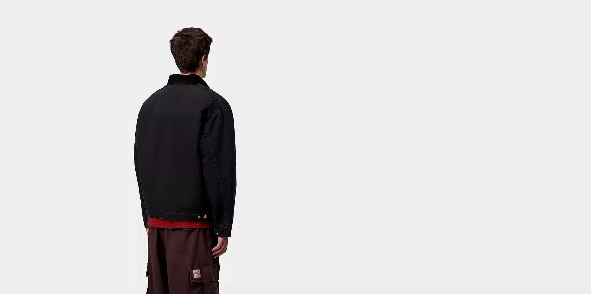 Heren Jas Wip Og Detroit Jacket Black/Black Stone Canvas 2/5