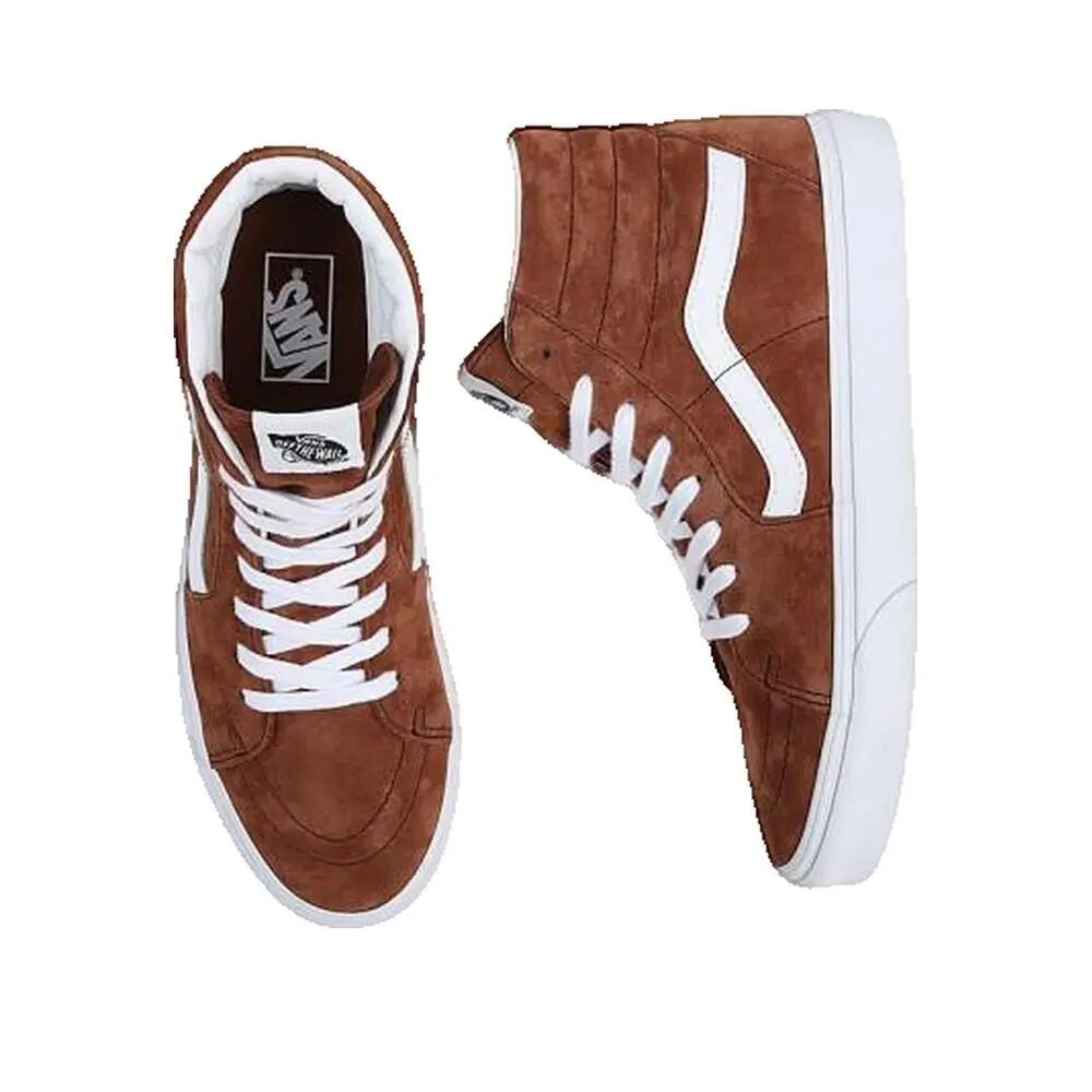 Vans Sk8-Hi Pig Suede in Tortoise Shell 3/3