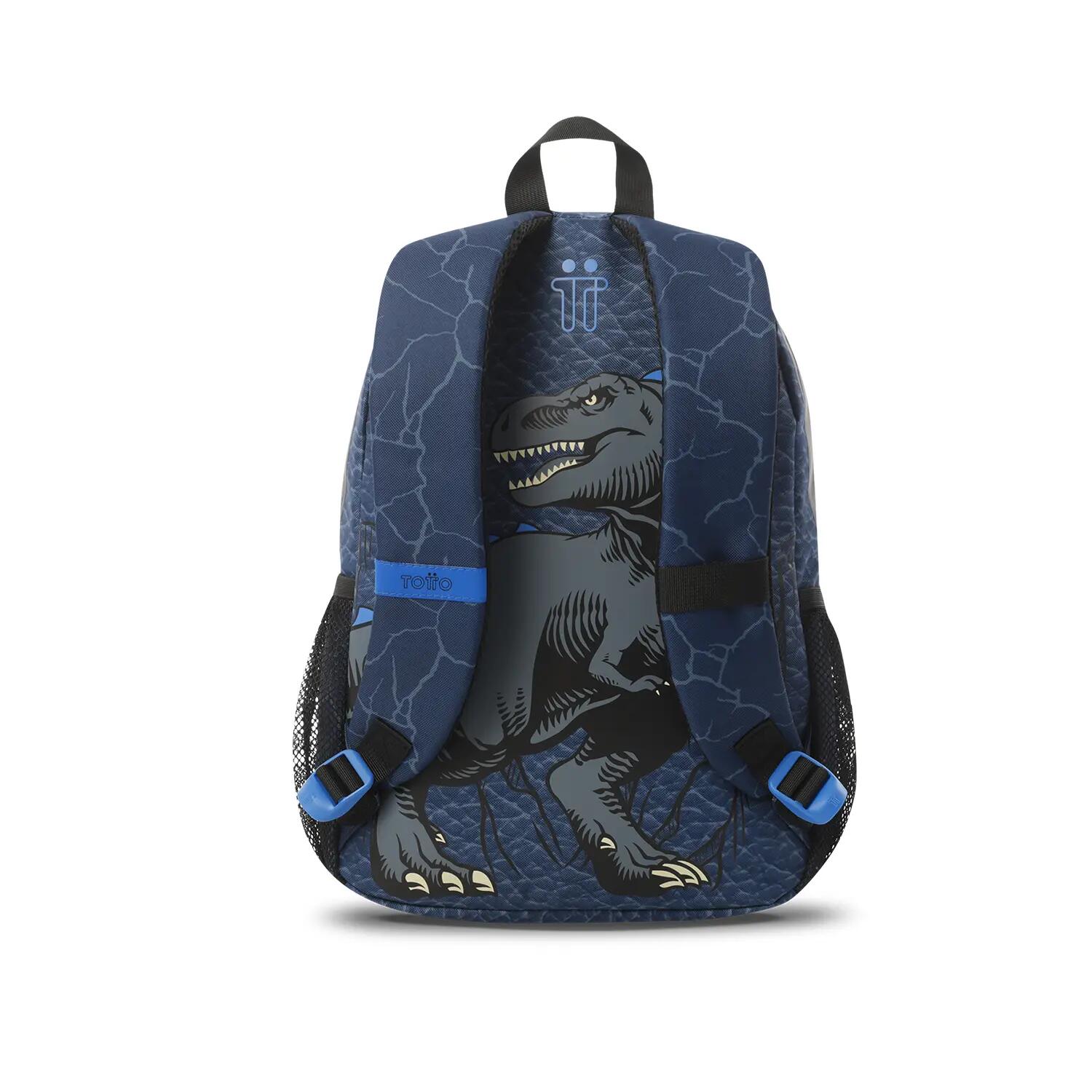 Totto Mochila escolar Dino Blue Dino Blue Poliéster 29 x 40 x 13 cm 4/5