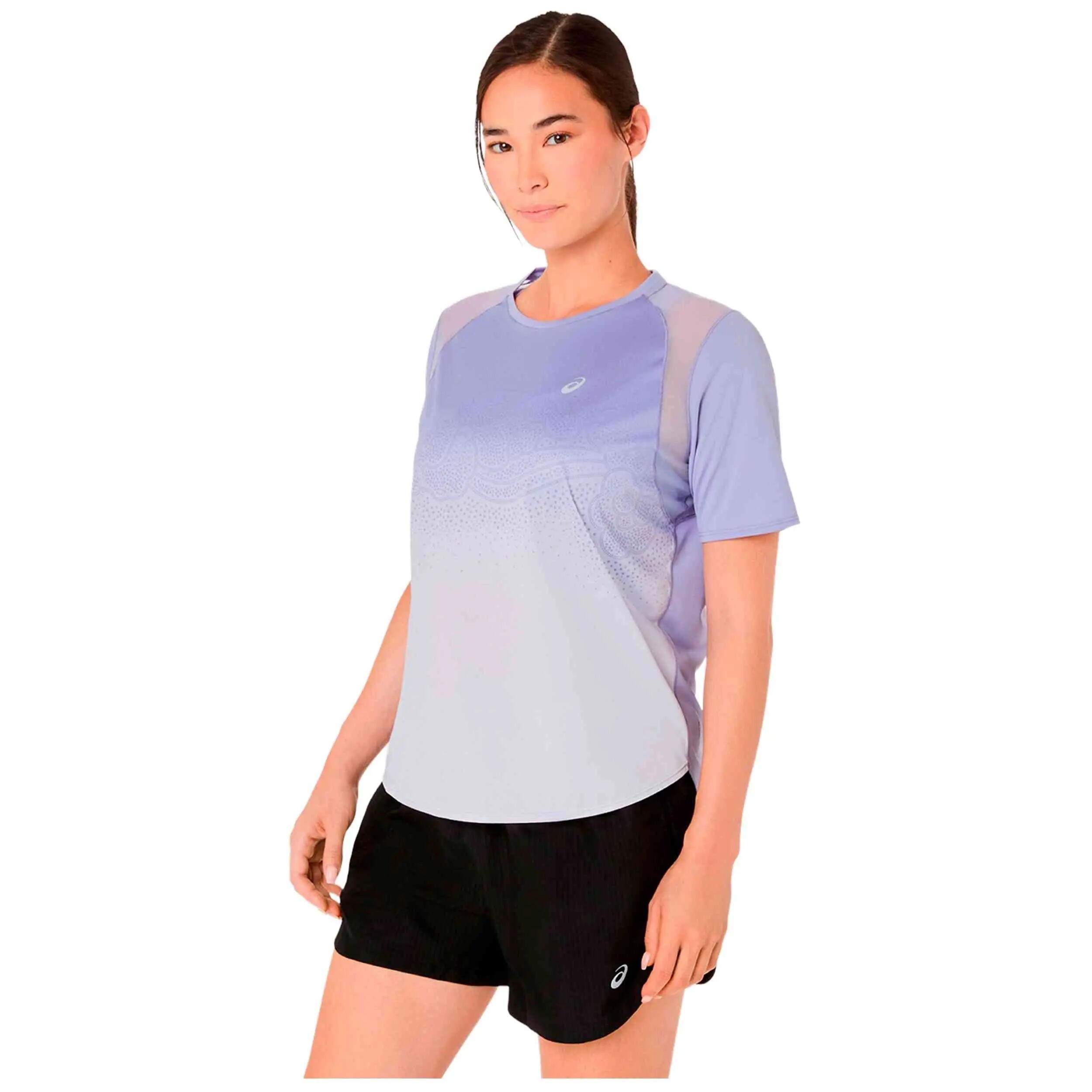 Camiseta de manga corta Asics modelo Road Fade para mujer 2/5