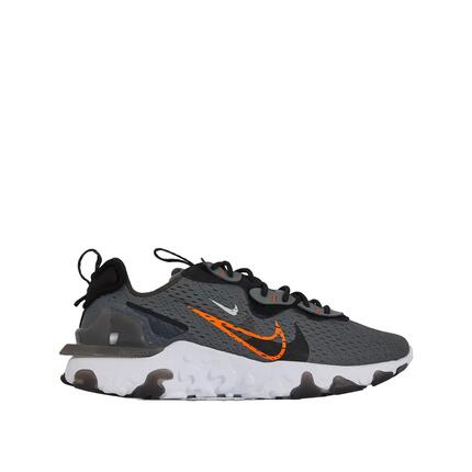 Nike React Vision Schuhe Grau Rauch/Schwarz/Leuchtendes Orange