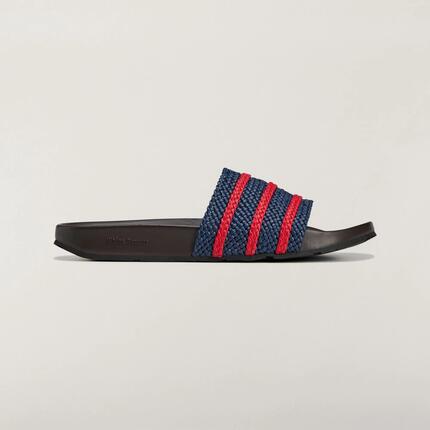 Herren Badelatschen Adilette Slides Wales Bonner Night Indigo Scarlet