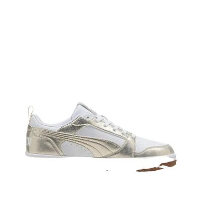 Scarpe PUMA Rebound V6 Low Metallic Whisper Bianco