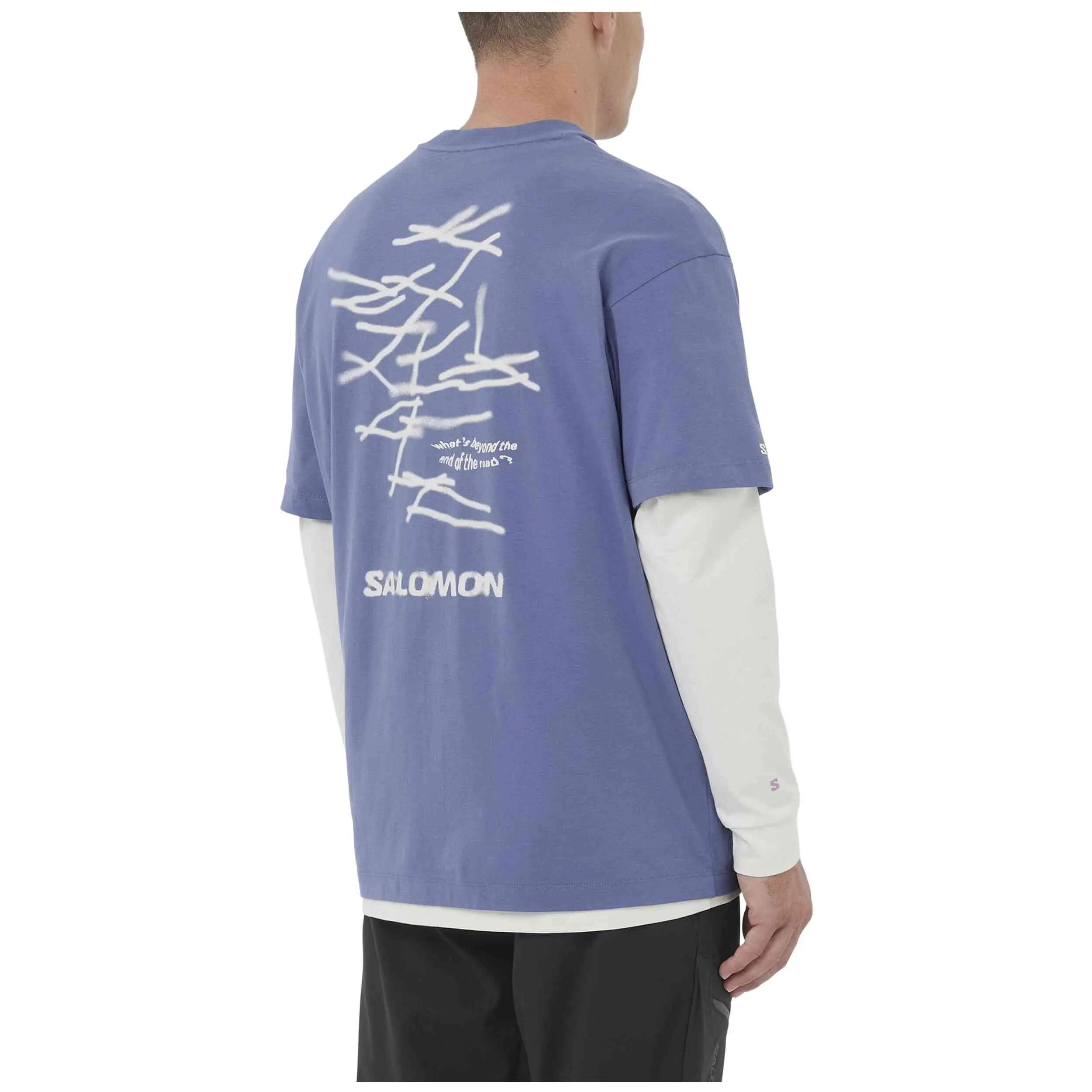 T-shirt met korte mouwen Salomon model Wild Rays Graphic voor mannen 4/5