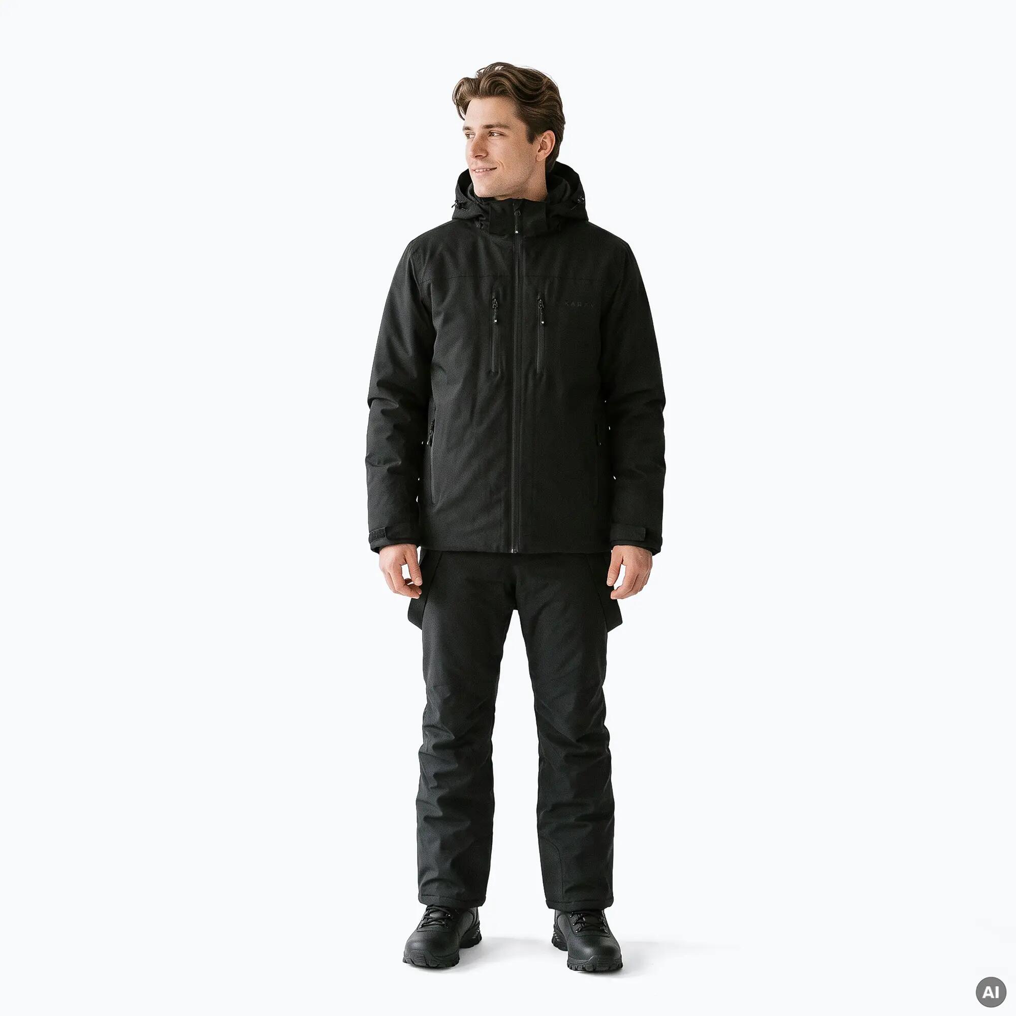 Ghete de zăpadă pentru bărbați KADVA MAXPRO MID WP negru 5/7