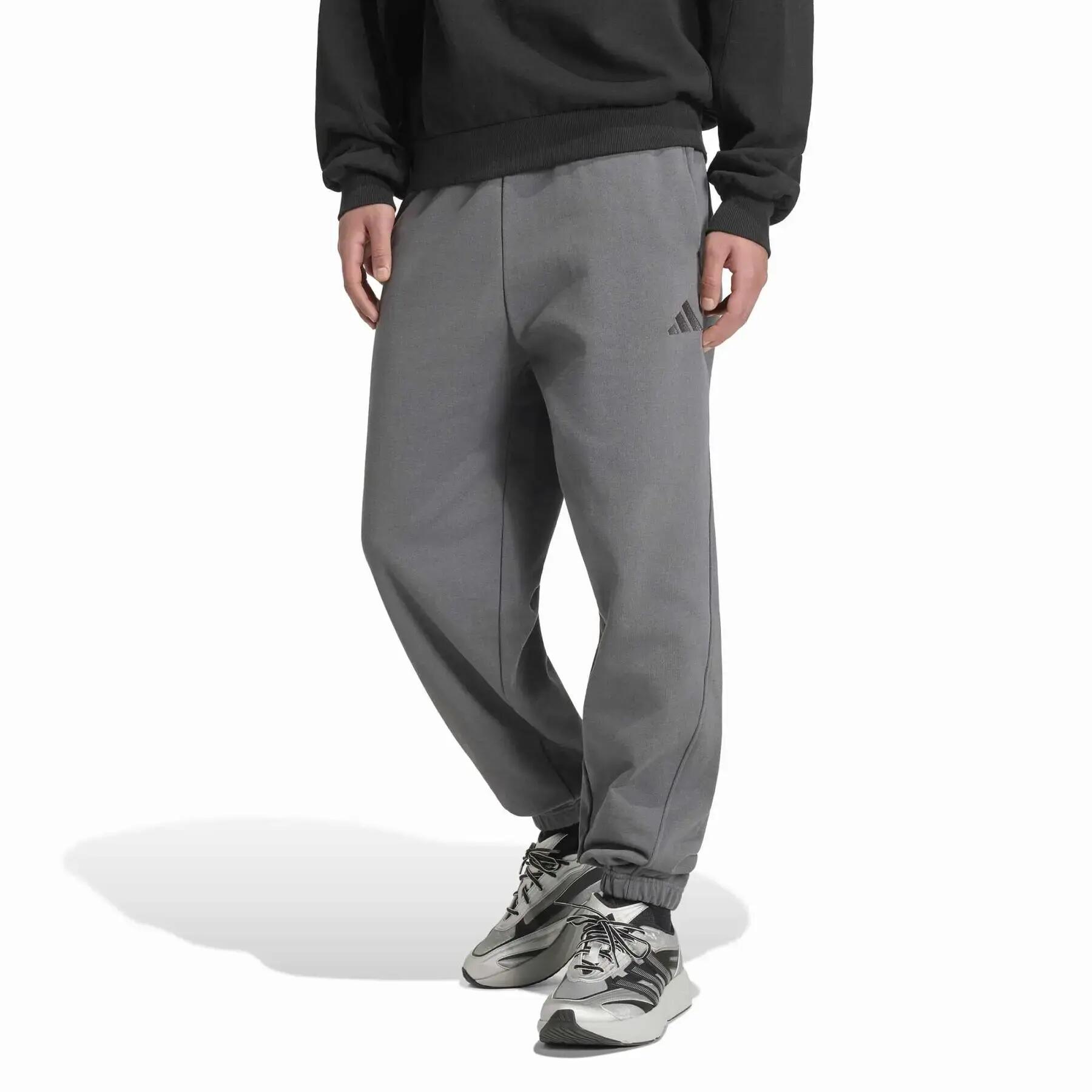 Spodnie dresowe Regular adidas Small Logo Cuffed 2/6