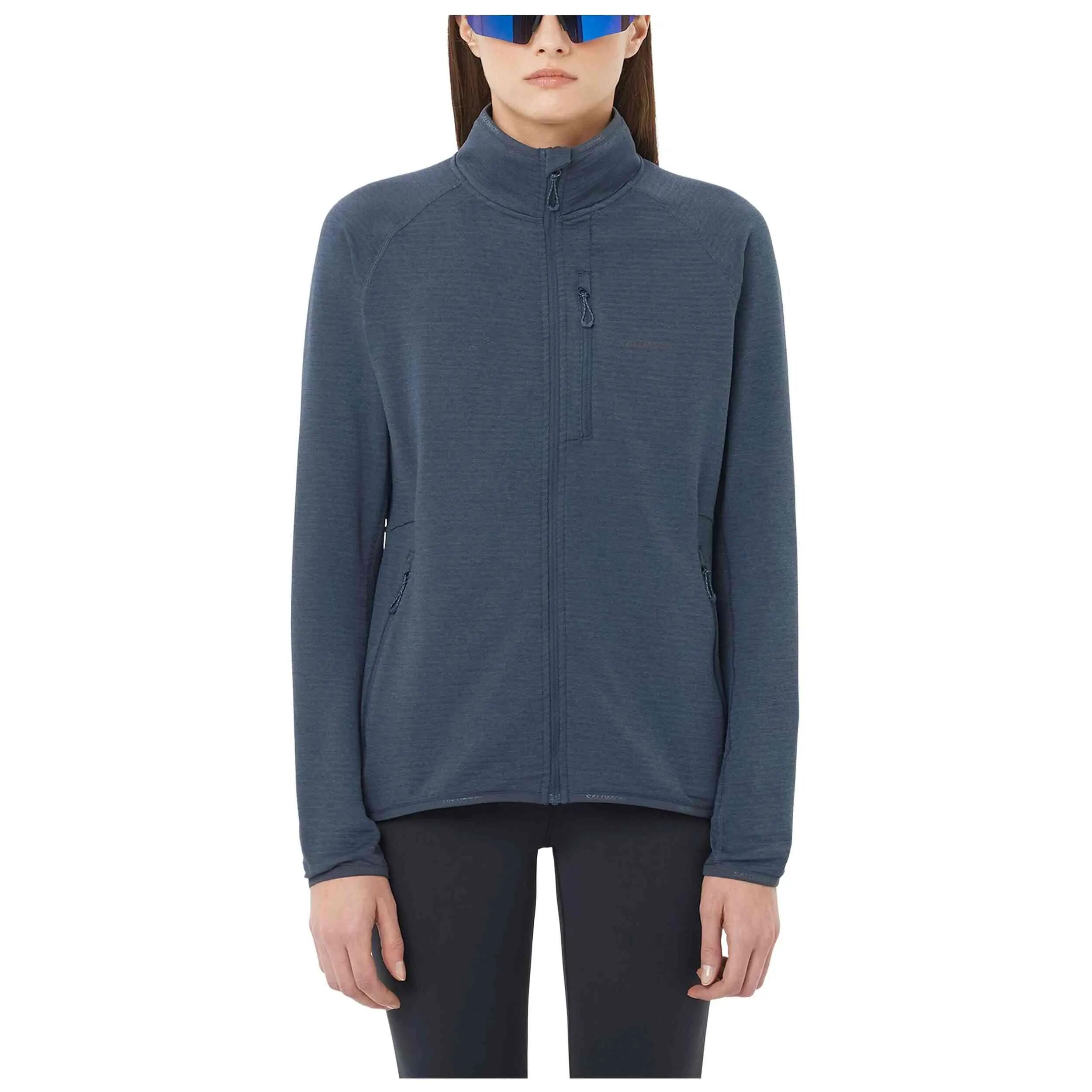 Fleecejacke Salomon Modell Essential Lightwarm Full Zip für unisex 3/5