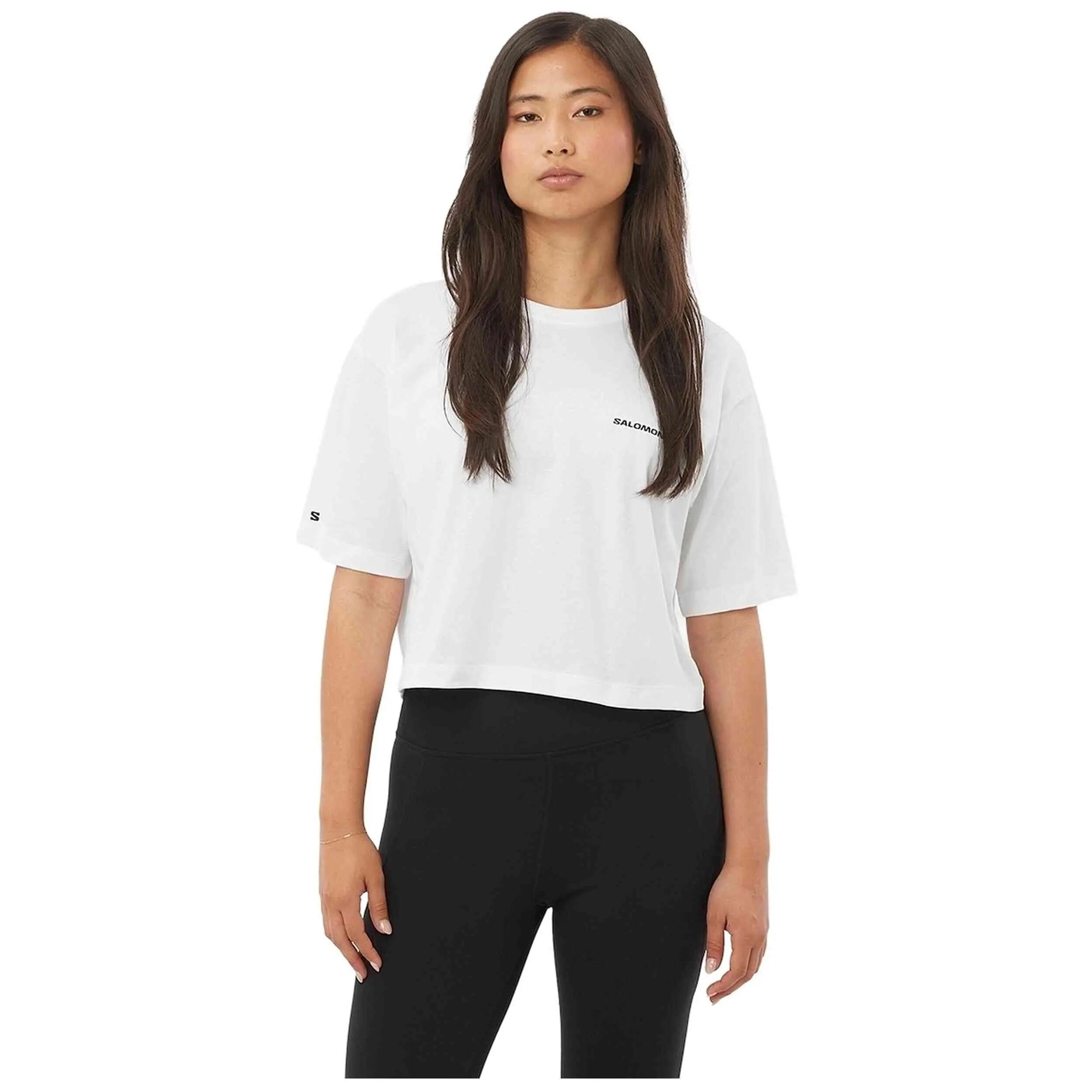 T-shirt Salomon modèle LOGO pour femmes 2/4