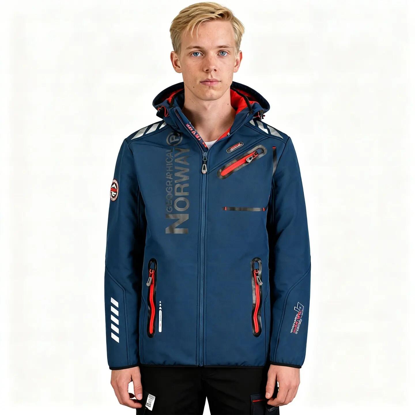 GEOGRAPHICAL NORWAY Softshell ROYAUTE DB NAVY RED MEN 068 (WY2001H GN Navy Tenis 8/8