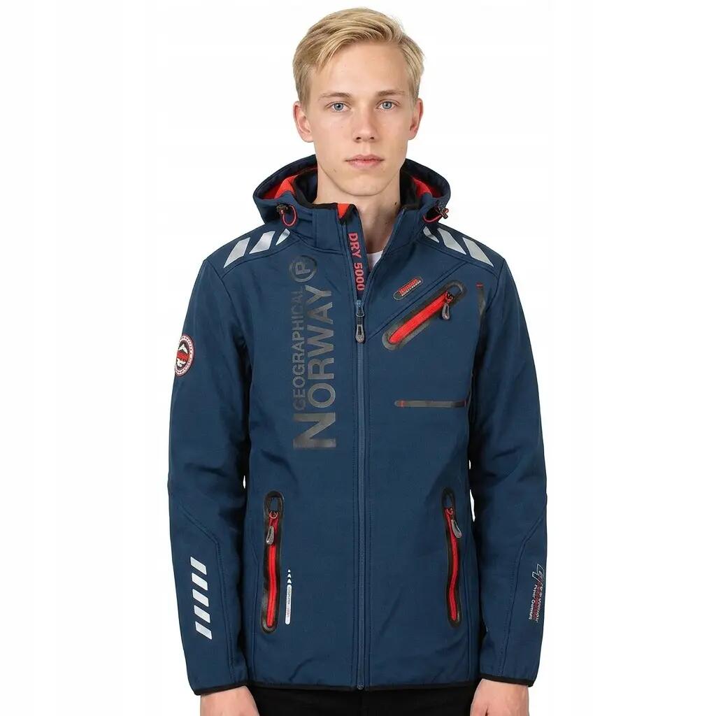 GEOGRAPHICAL NORWAY Softshell ROYAUTE DB NAVY RED MEN 068 (WY2001H GN Navy Tenis 7/8