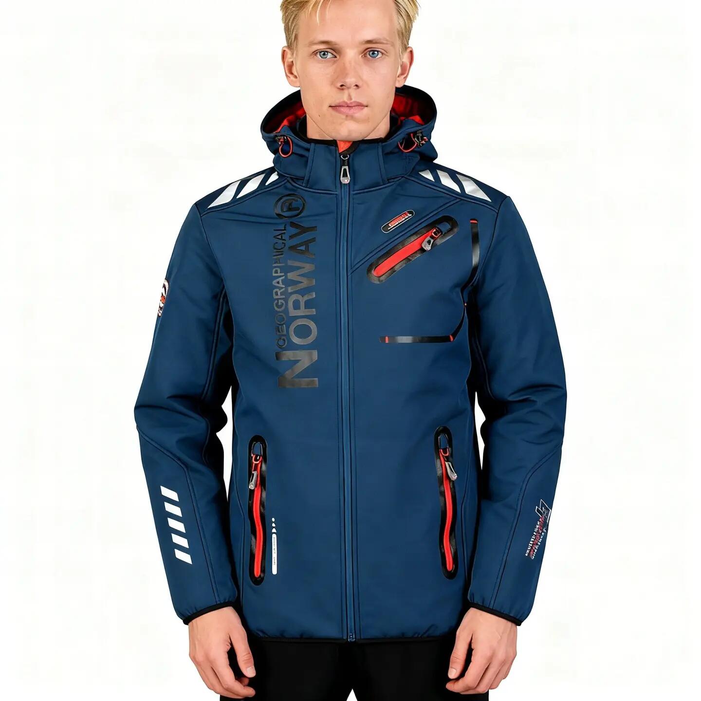 GEOGRAPHICAL NORWAY Softshell ROYAUTE DB NAVY RED MEN 068 (WY2001H GN Navy Tenis 6/8
