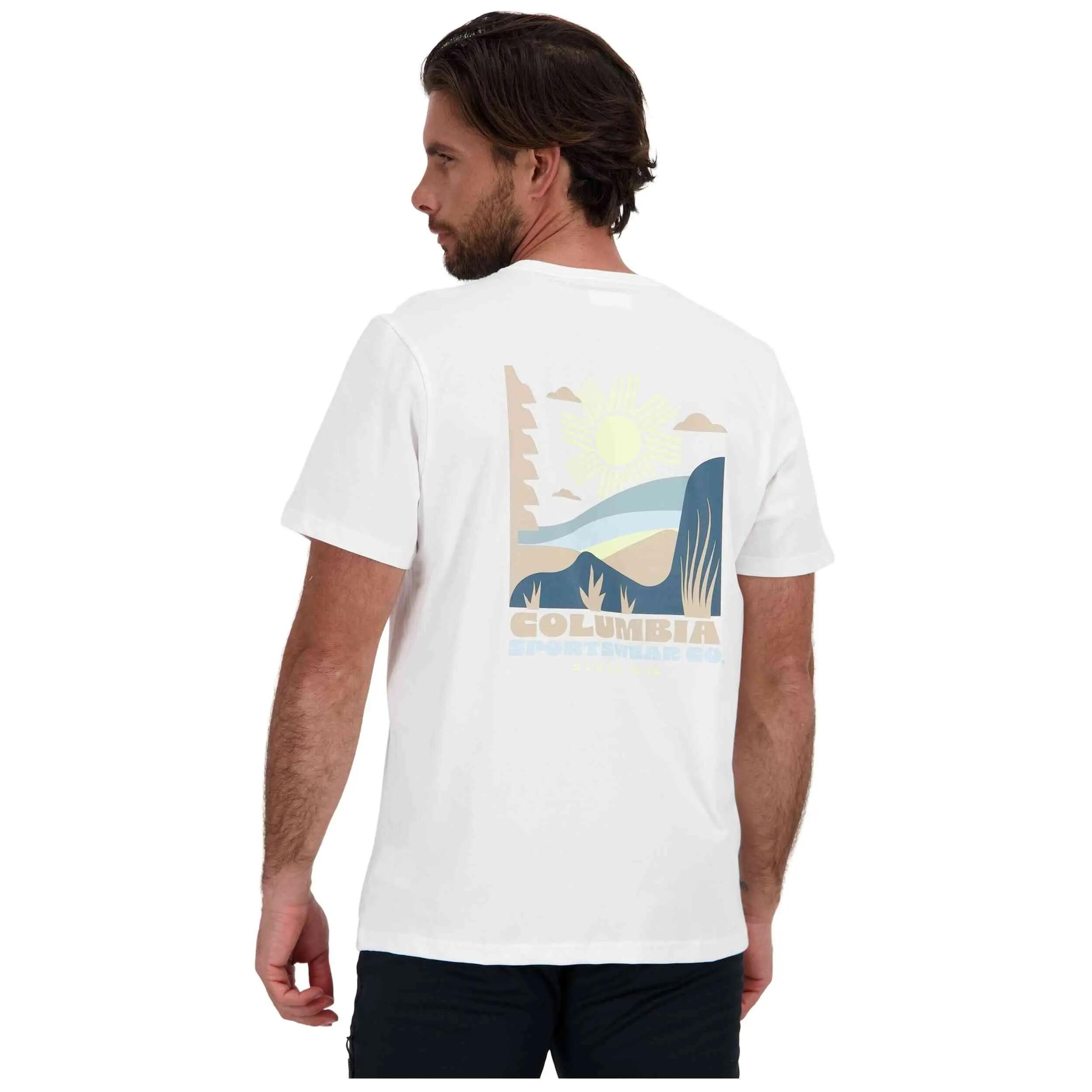 T-shirt met korte mouwen Columbia model CSC Outdoor Back Graphic Tee voor mannen 5/5