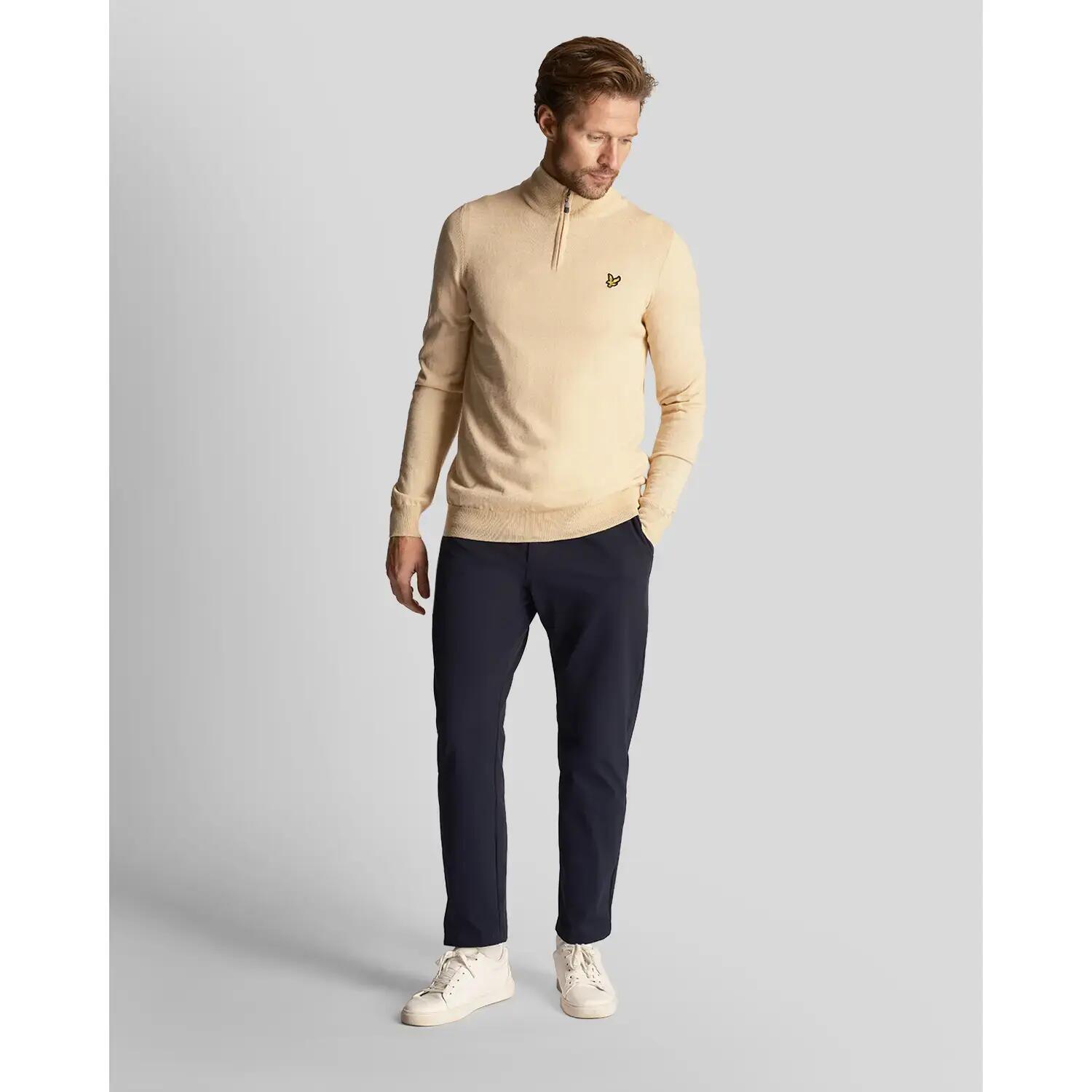 Merinopullover 1/4 Reißverschluss Lyle & Scott Core 3/5