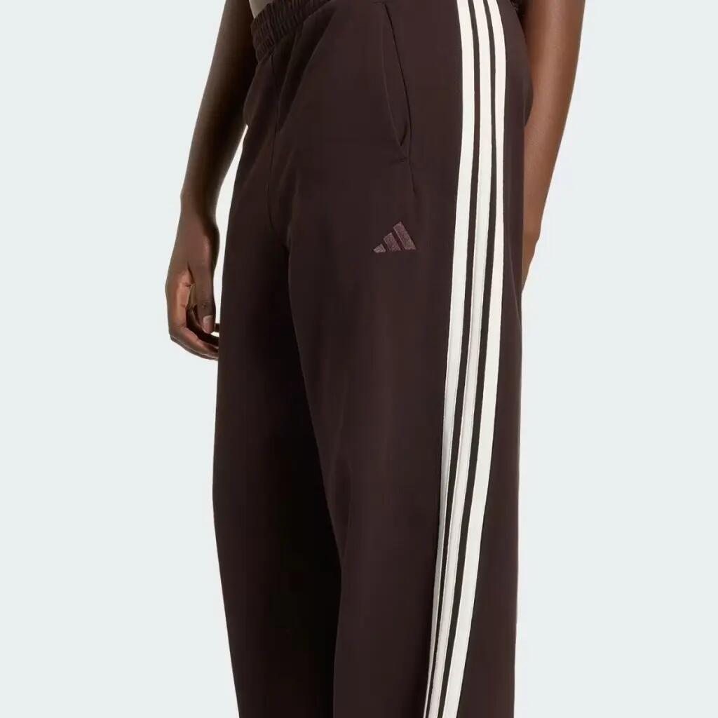 Pantalón de chándal ancho mujer adidas 3-Stripes 3/6