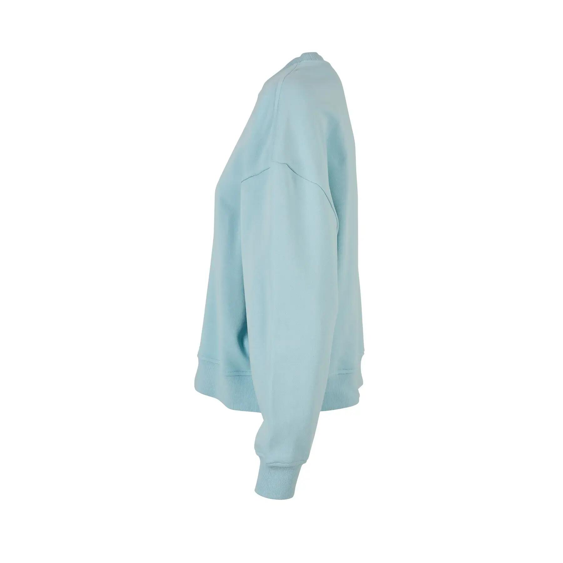 Dames sweatshirt met ronde hals Build Your Brand Oversized 4/4