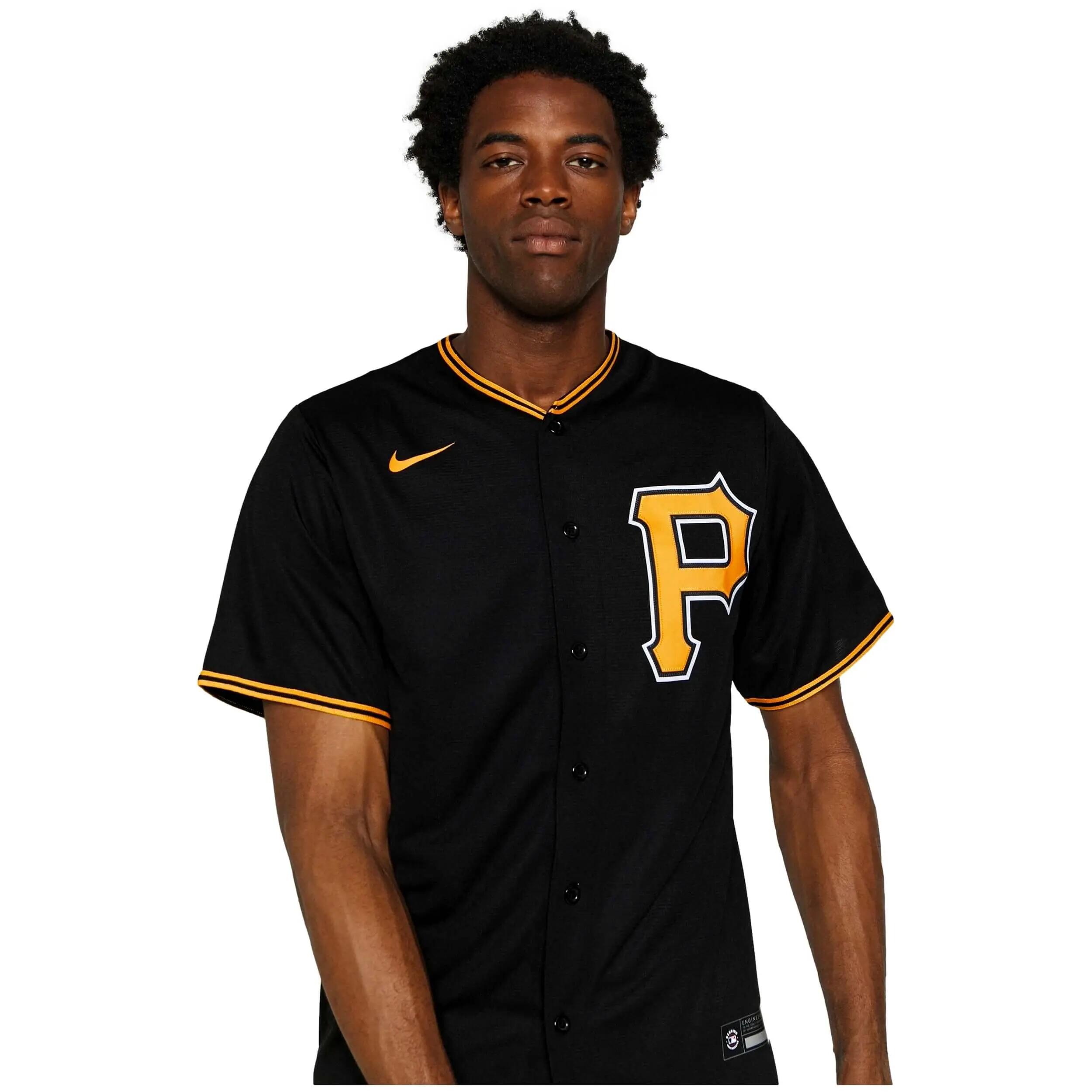 Camiseta de beisebol Nike modelo T770-PTB3-PTB-XV3 para homem 3/4