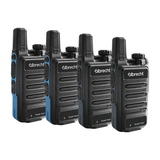 Albrecht Tectalk 4 Team - Talkie-walkie lot de 4 PMR446 sans licence 10 km IP55