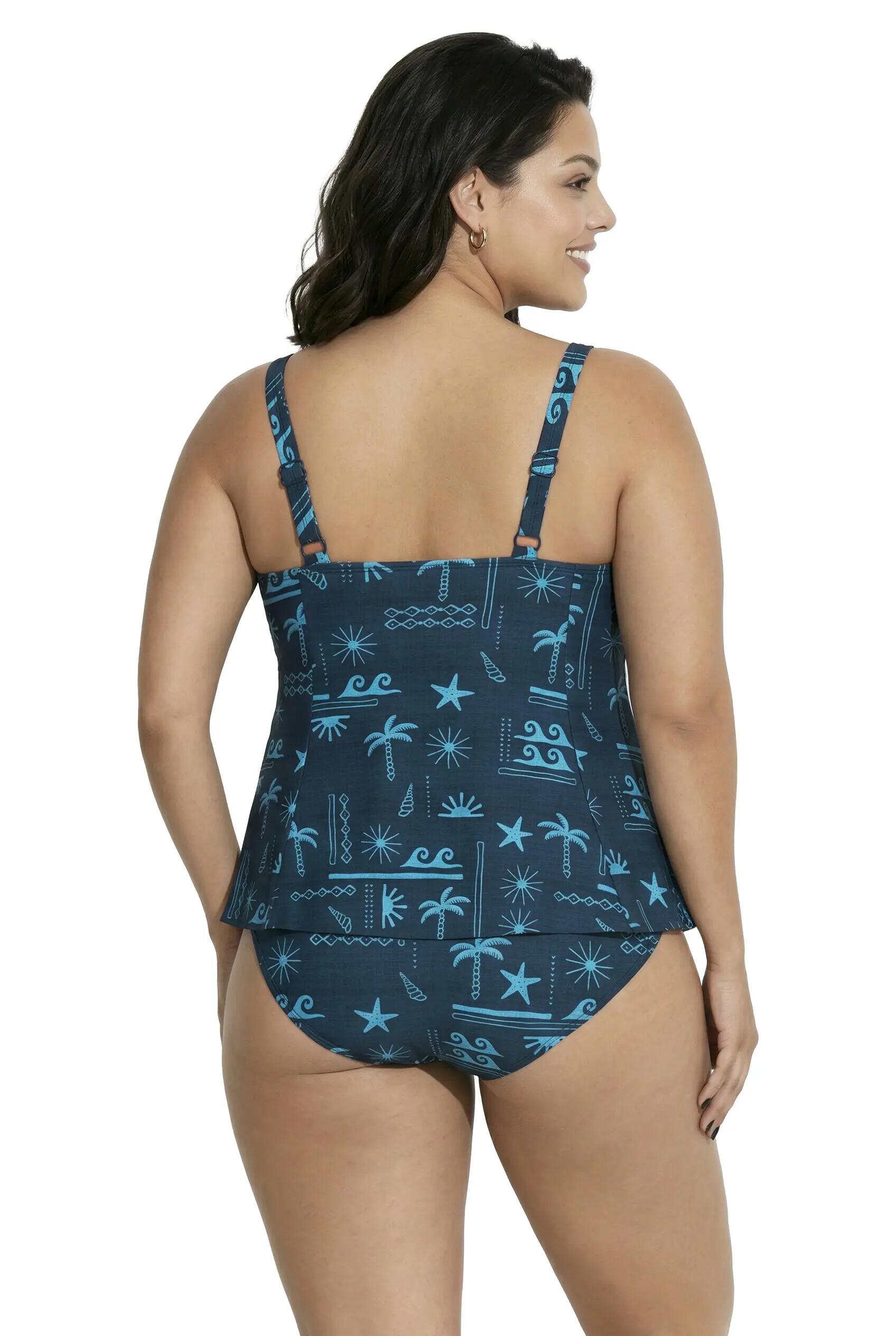 Damen Tankini Softcups Träger verstellbar recycelt 5/11