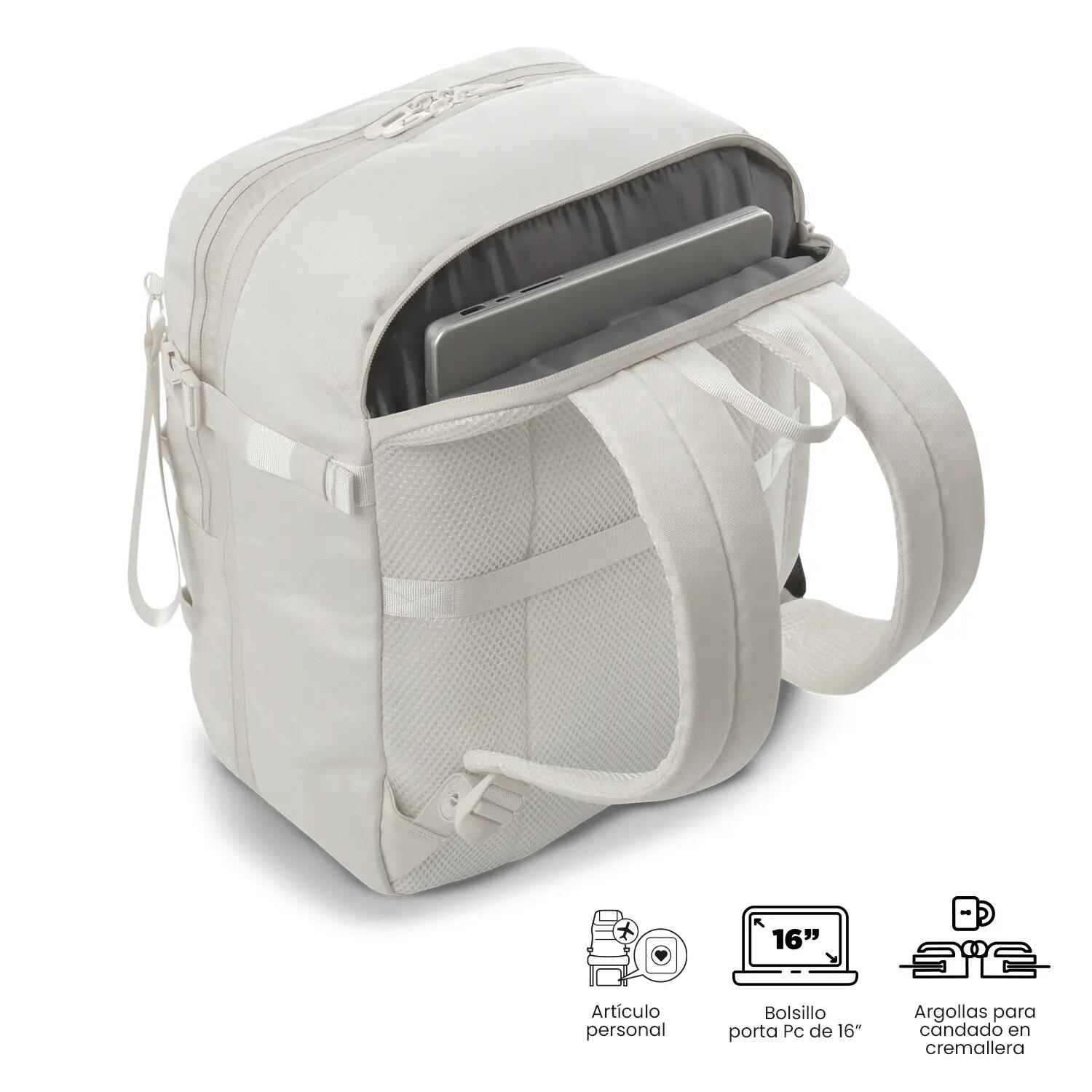 Totto Mochila viaje Crew Coconut Milk Poliéster 30 x 41 x 18 cm 4/5