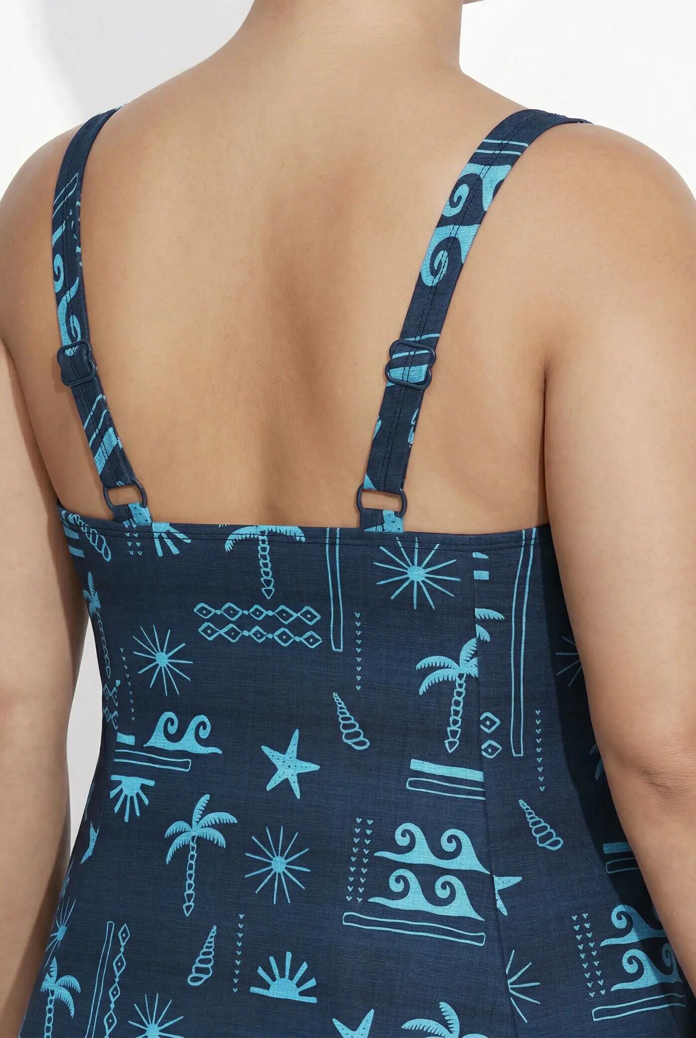 Damen Tankini Softcups Träger verstellbar recycelt 9/11