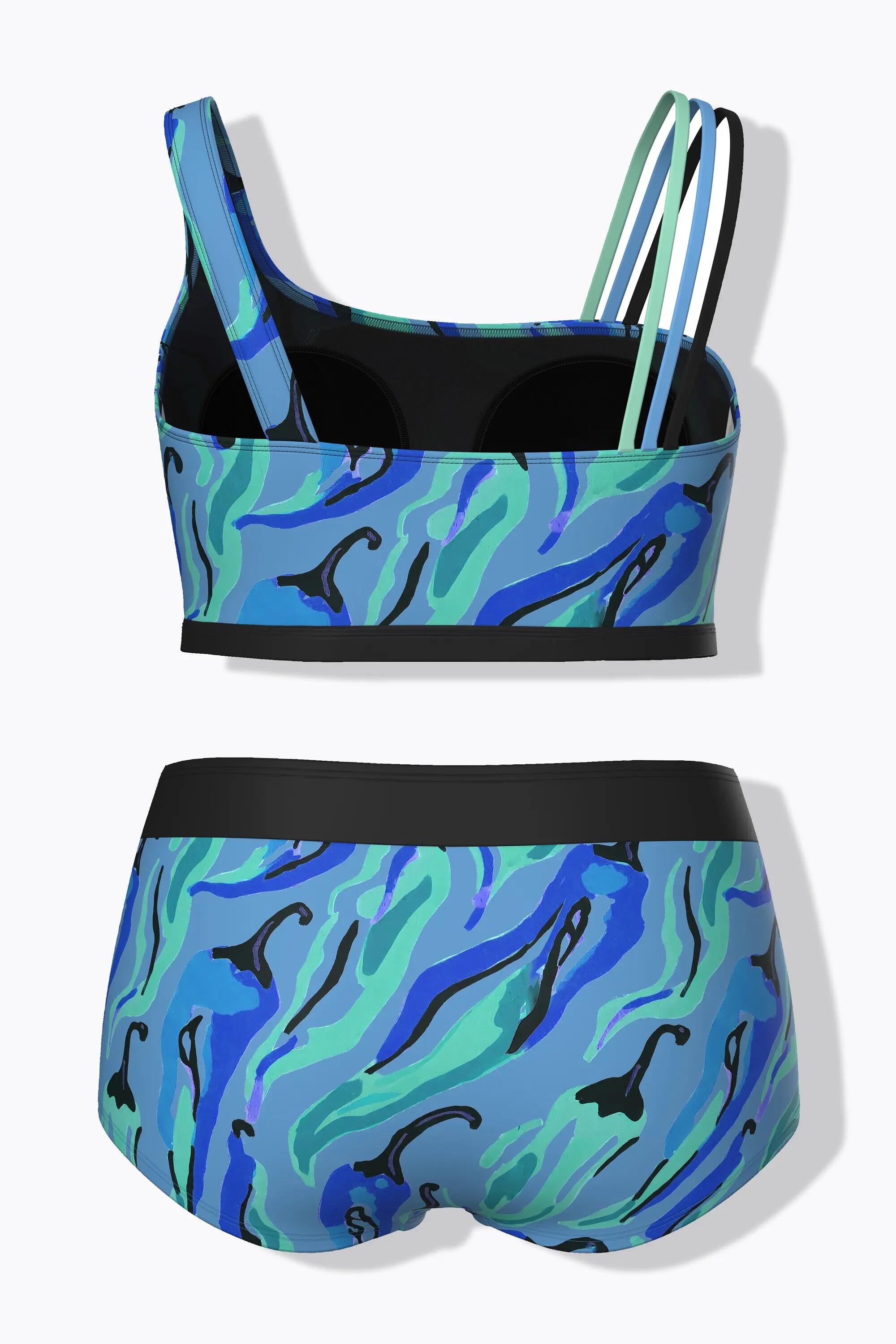 Dames Bikini chili's zachte cups driedelig schouderbandje gerecycled 2/10