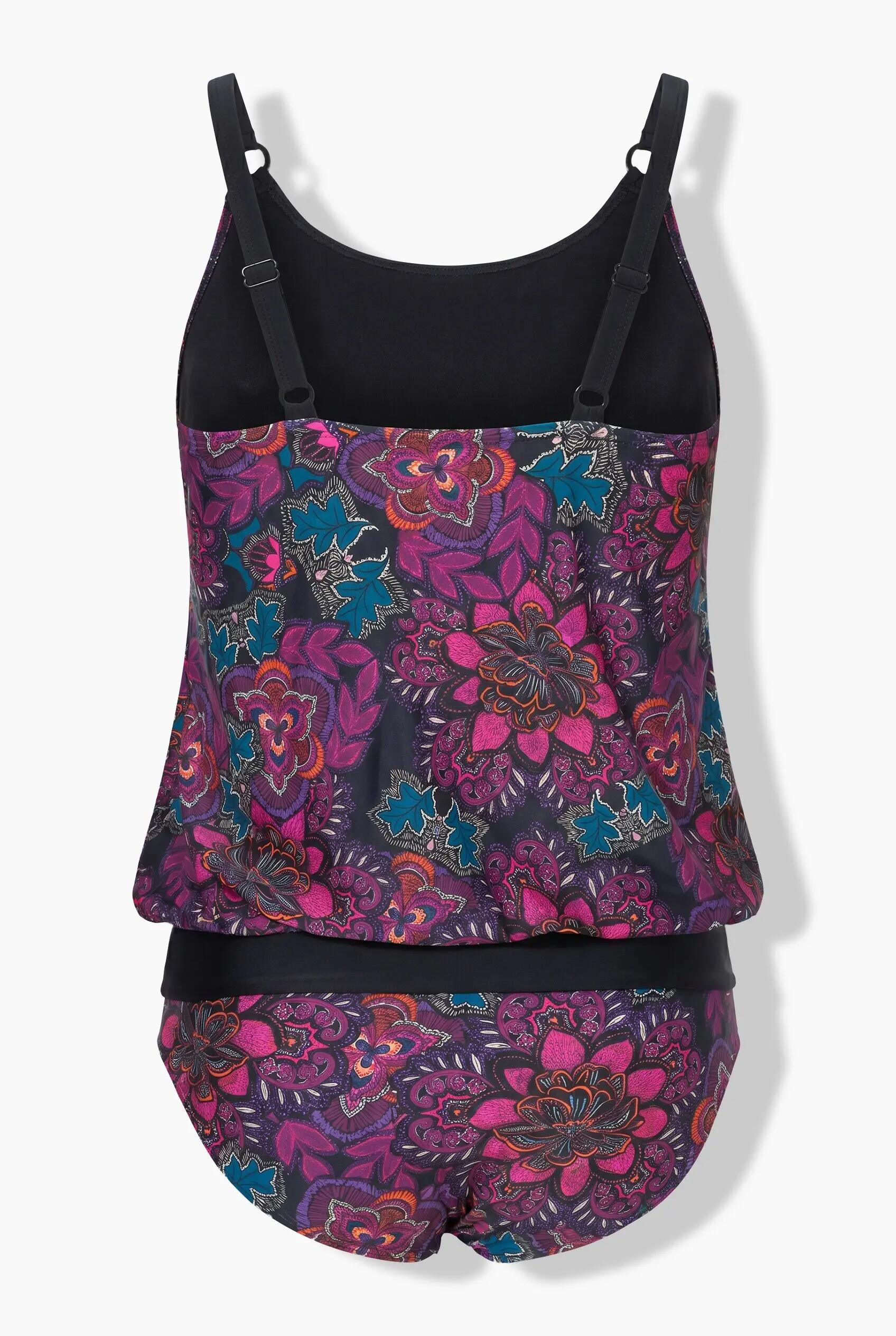 Damen Tankini gemustert Träger verstellbar recycelt 2/10