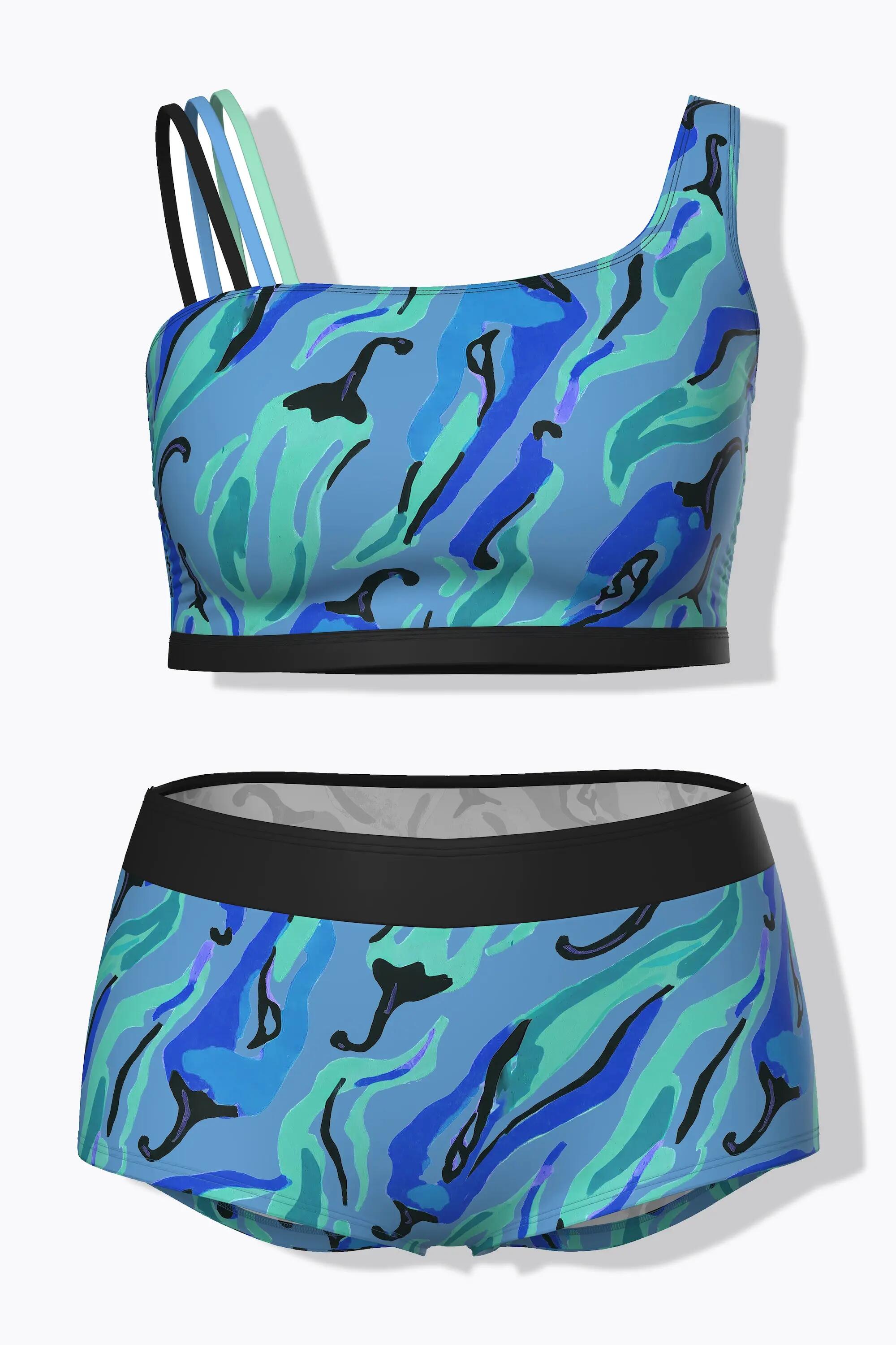 Dames Bikini chili's zachte cups driedelig schouderbandje gerecycled 10/10