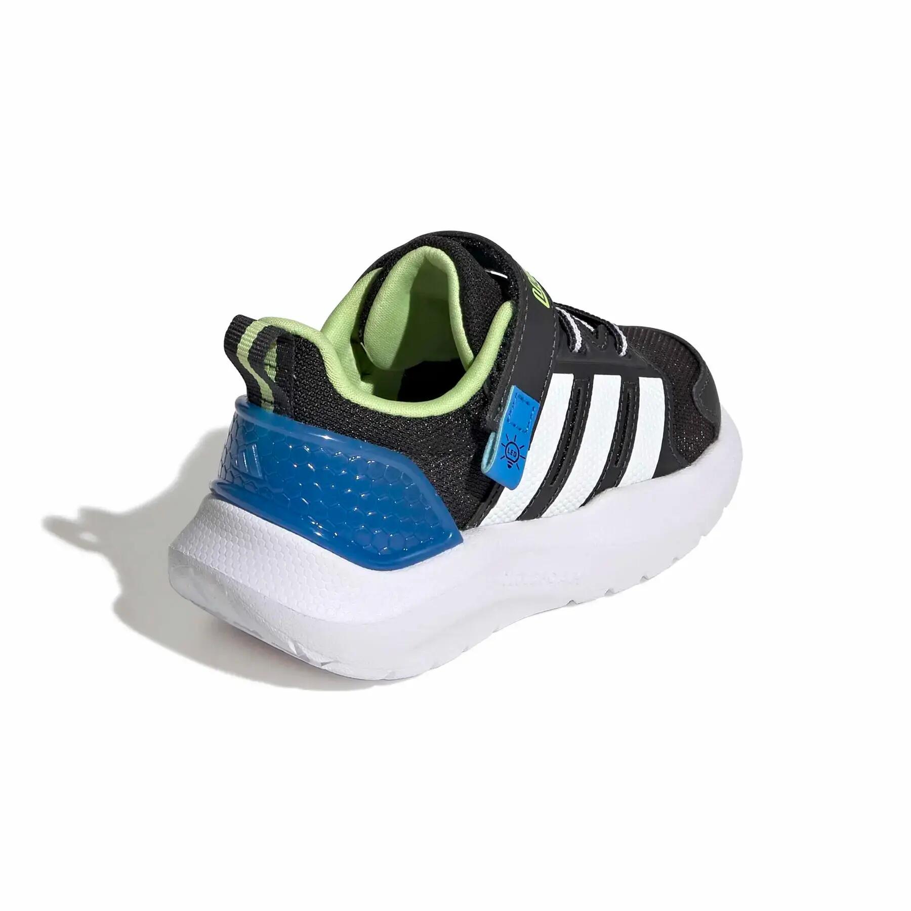 Scarpe bambino adidas lightorama rnr el i - blu/bianco/nero 6/7