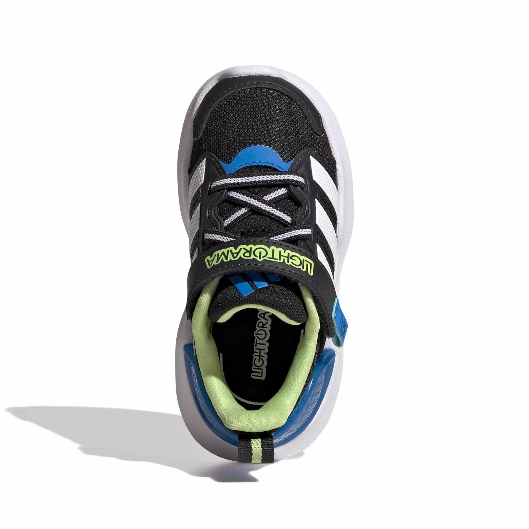 Scarpe bambino adidas lightorama rnr el i - blu/bianco/nero 5/7