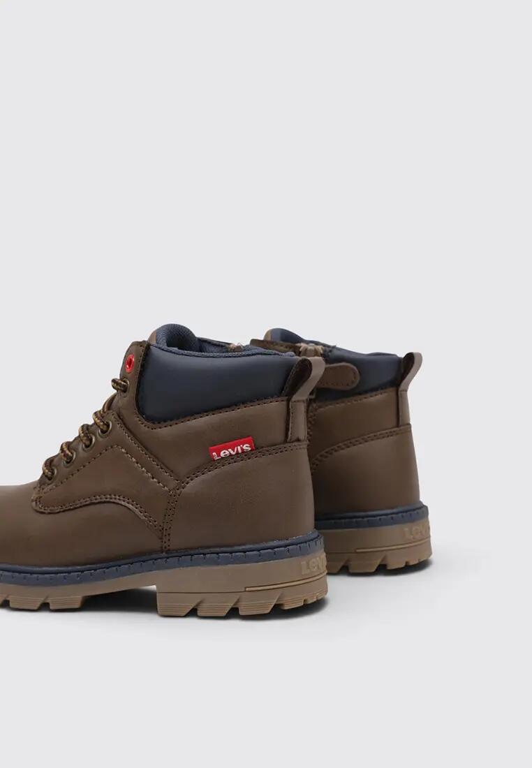 Bottes de randonnée - Garçon - Tige mi-haute, synthétiques - JAX PLUS - Marron 4/4