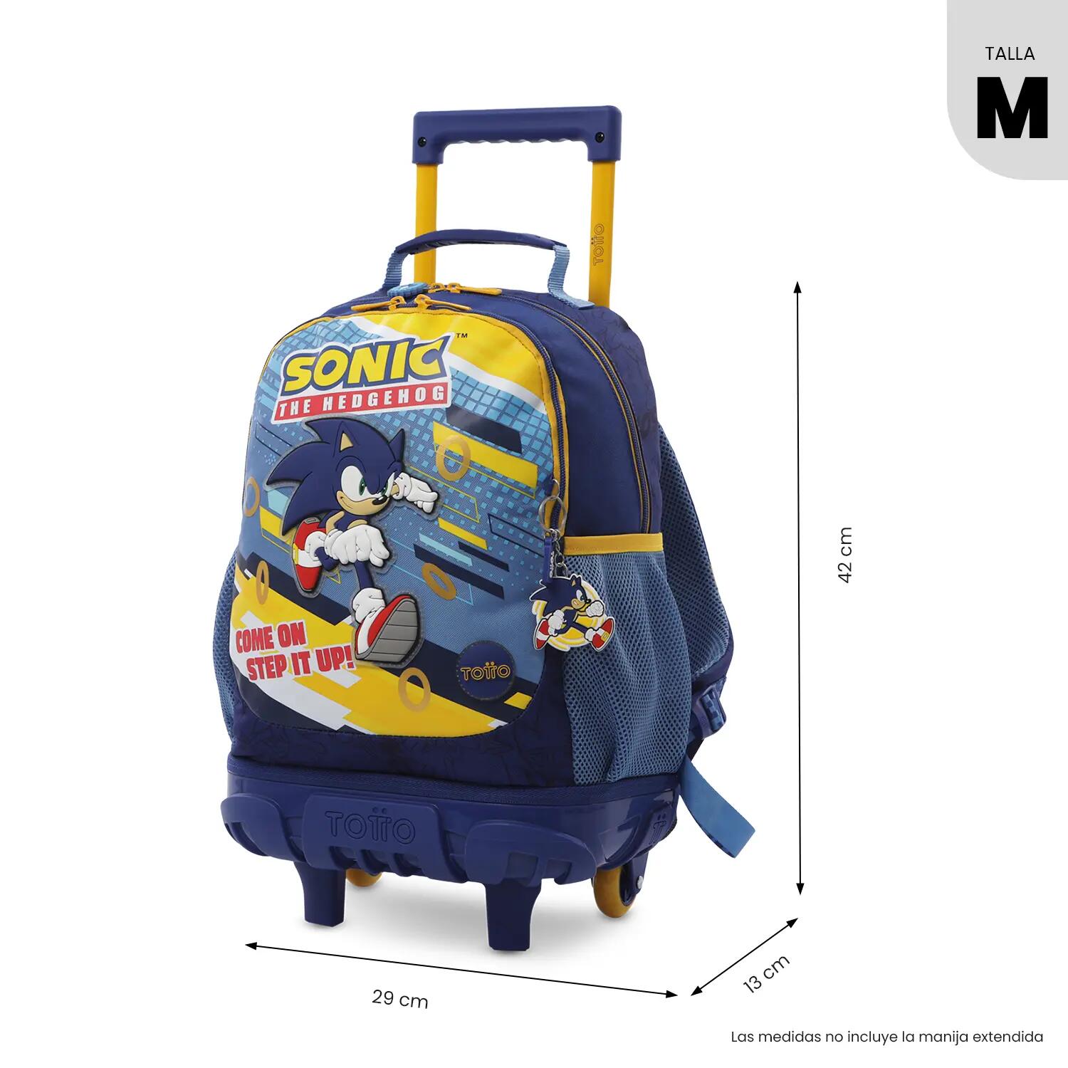 Totto Mochila escolar ruedas Sonic Brilliant Blue Poliéster 29 x 42 x 13 cm 3/5