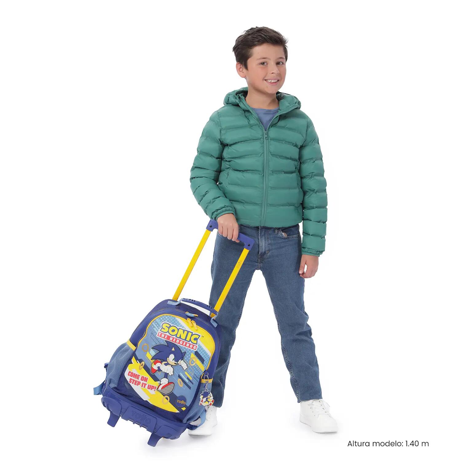 Totto Mochila escolar ruedas Sonic Brilliant Blue Poliéster 29 x 42 x 13 cm 2/5