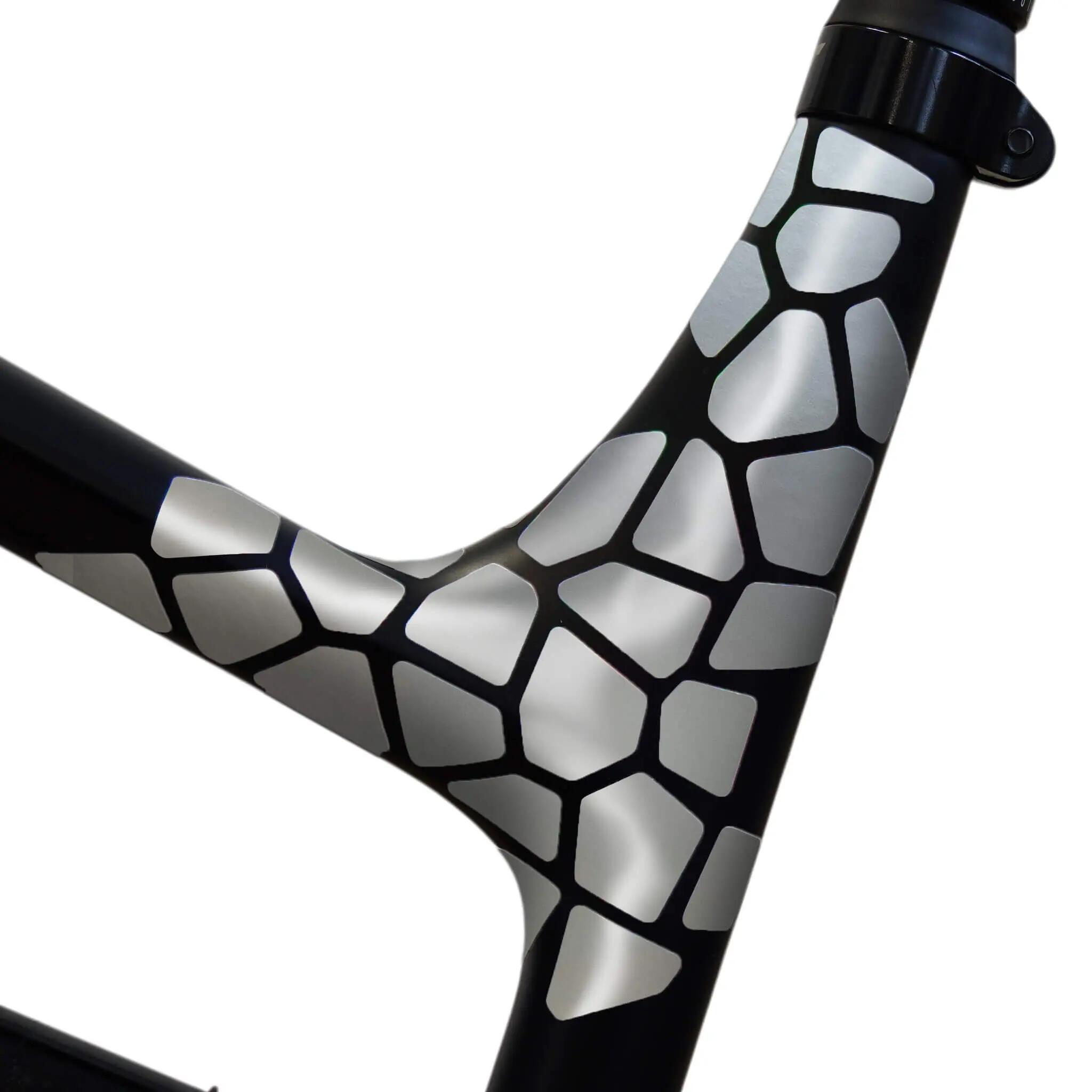 Fahrrad Mosaik Aufkleber Set, 20x15 cm, Sticker für Rahmen & Helm, wetterfest 3/3