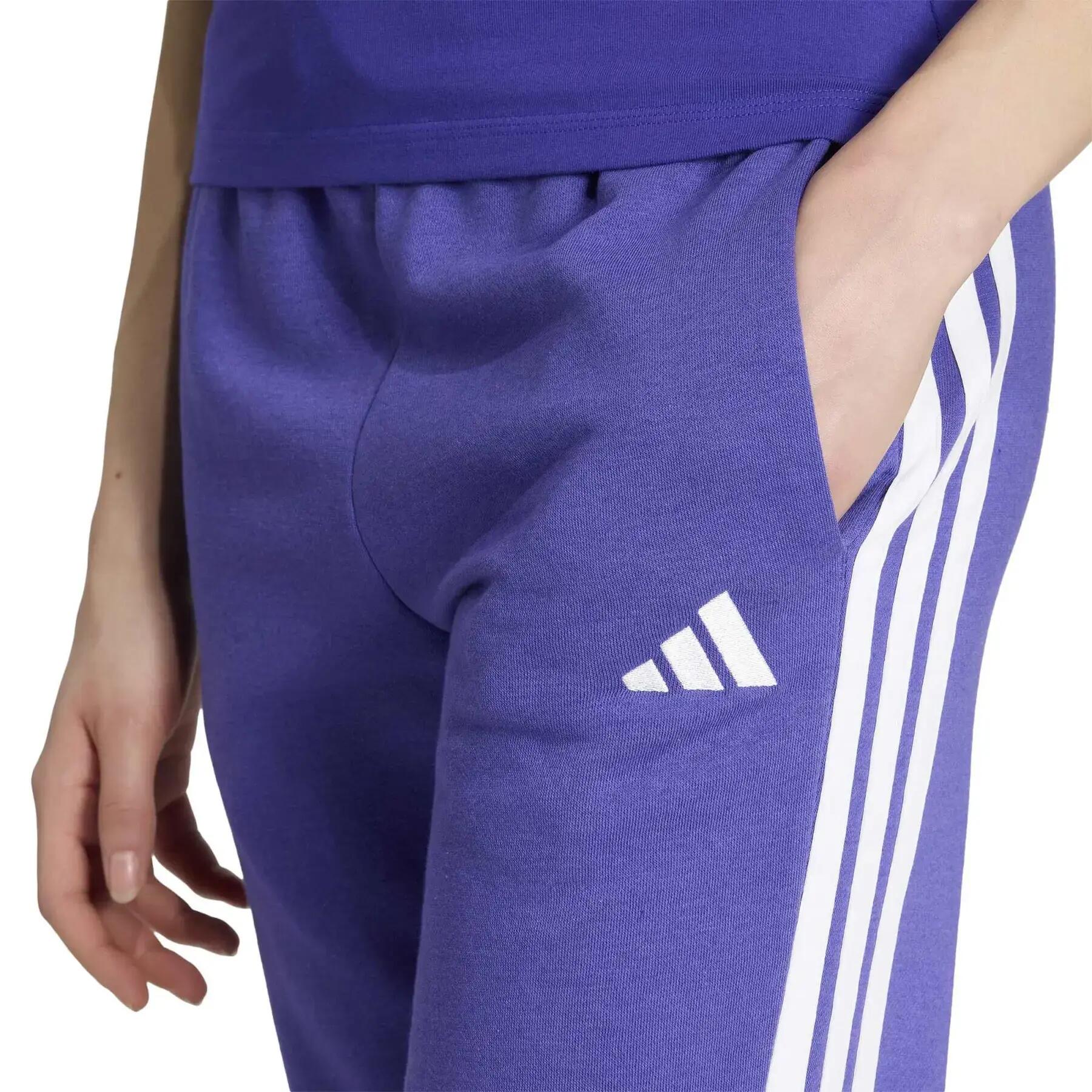Dames slim fit joggingshort adidas Essentials 3-Stripes Fleece 5/6