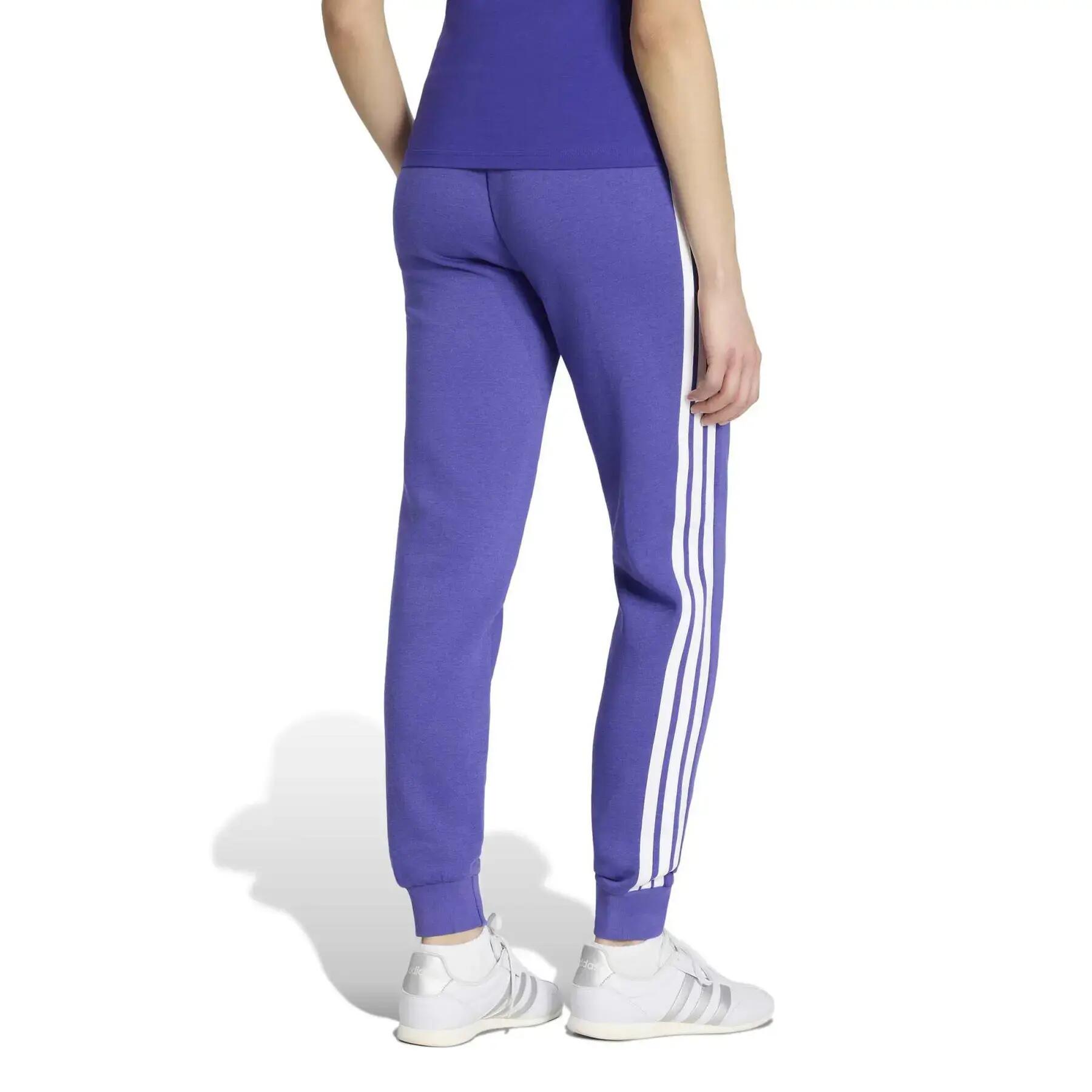 Dames slim fit joggingshort adidas Essentials 3-Stripes Fleece 4/6