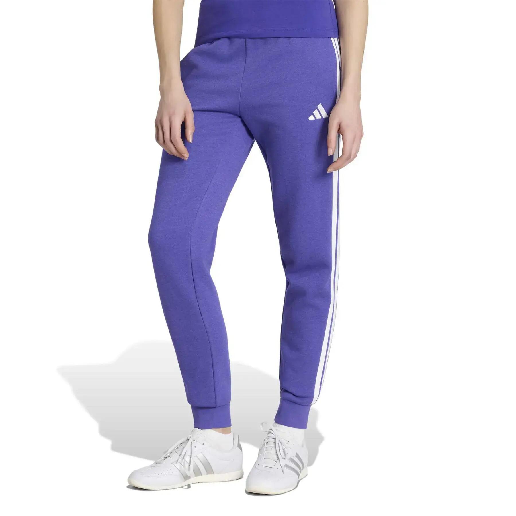 Dames slim fit joggingshort adidas Essentials 3-Stripes Fleece 2/6